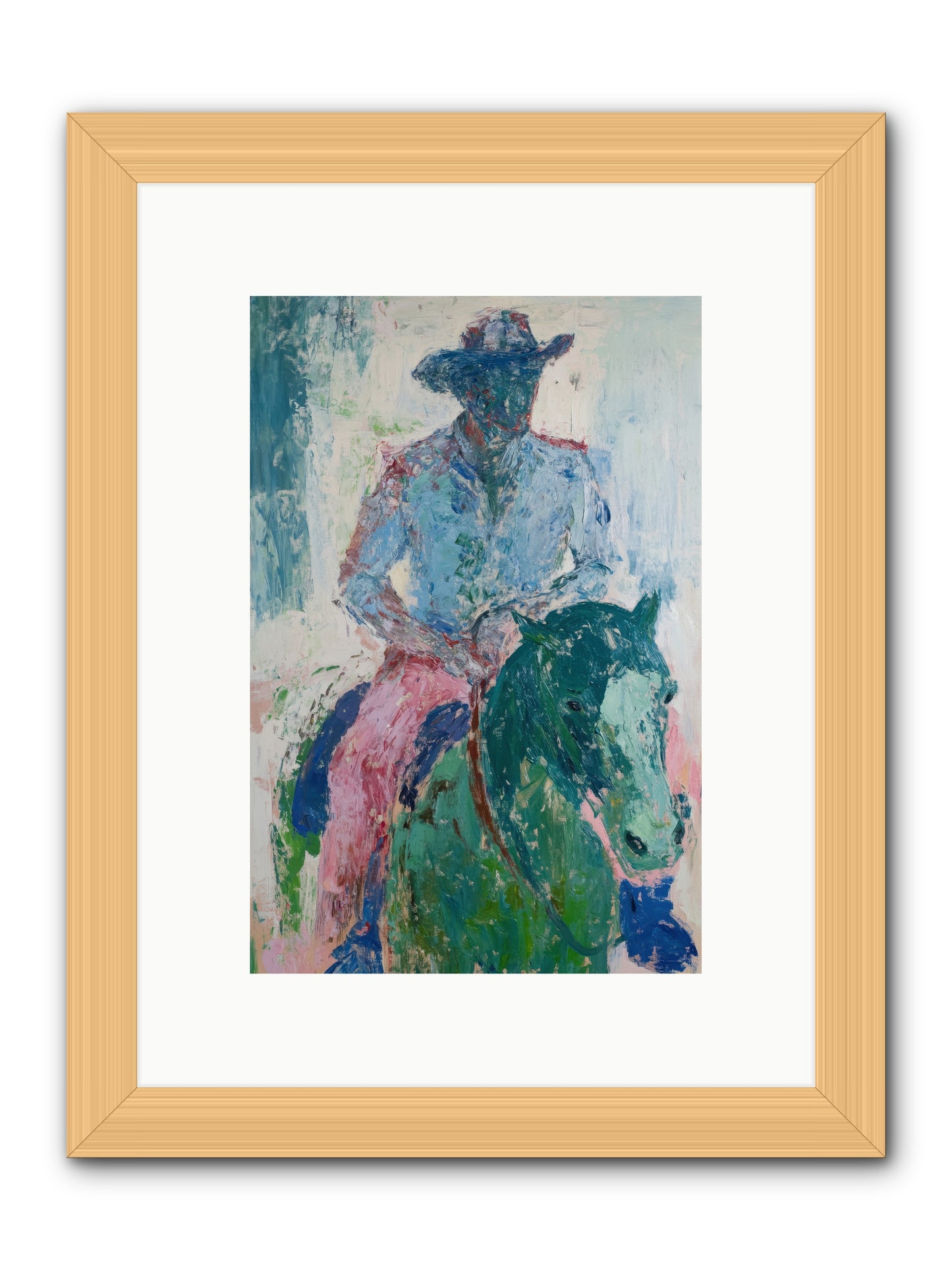 Sunset Solitude -- Framed Print - Natural 8x12
