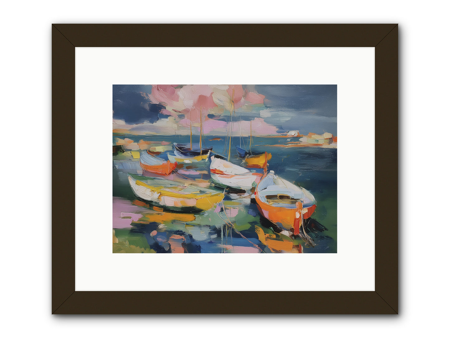 Sunset Symphony -- Framed Print - Black 12x9