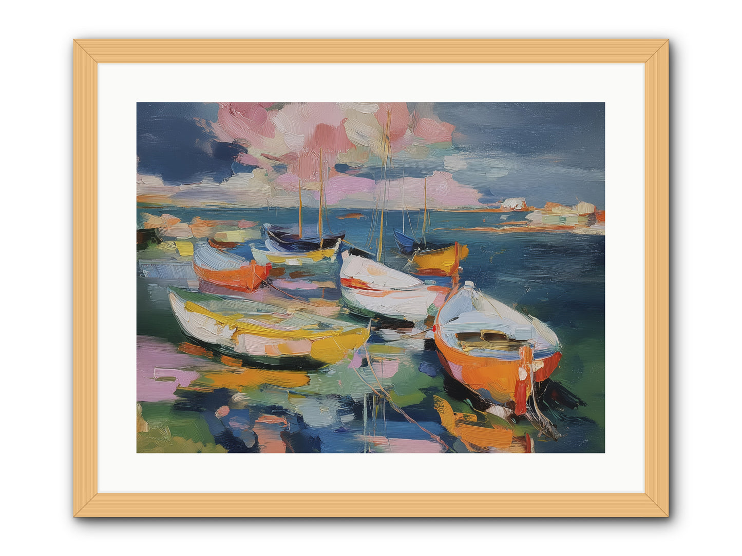 Sunset Symphony -- Framed Print - Natural 24x18