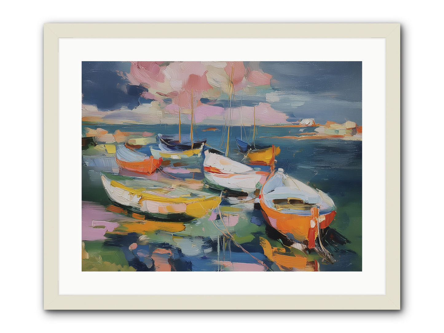 Sunset Symphony -- Framed Print - White 24x18