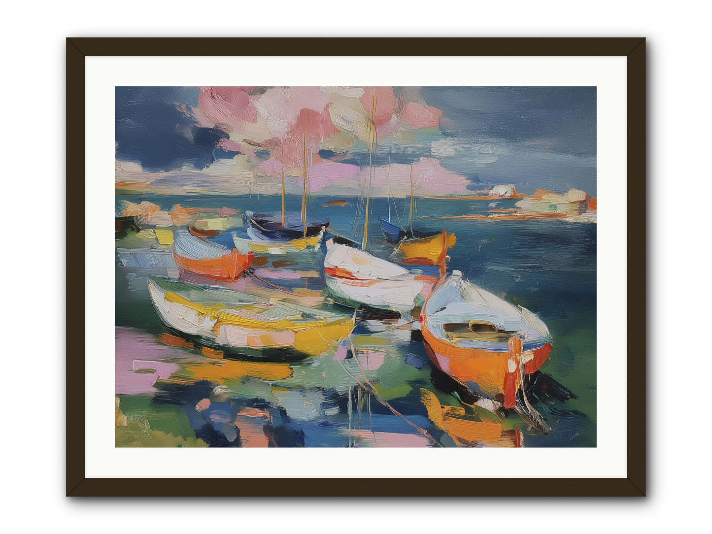 Sunset Symphony -- Framed Print - Black 32x24