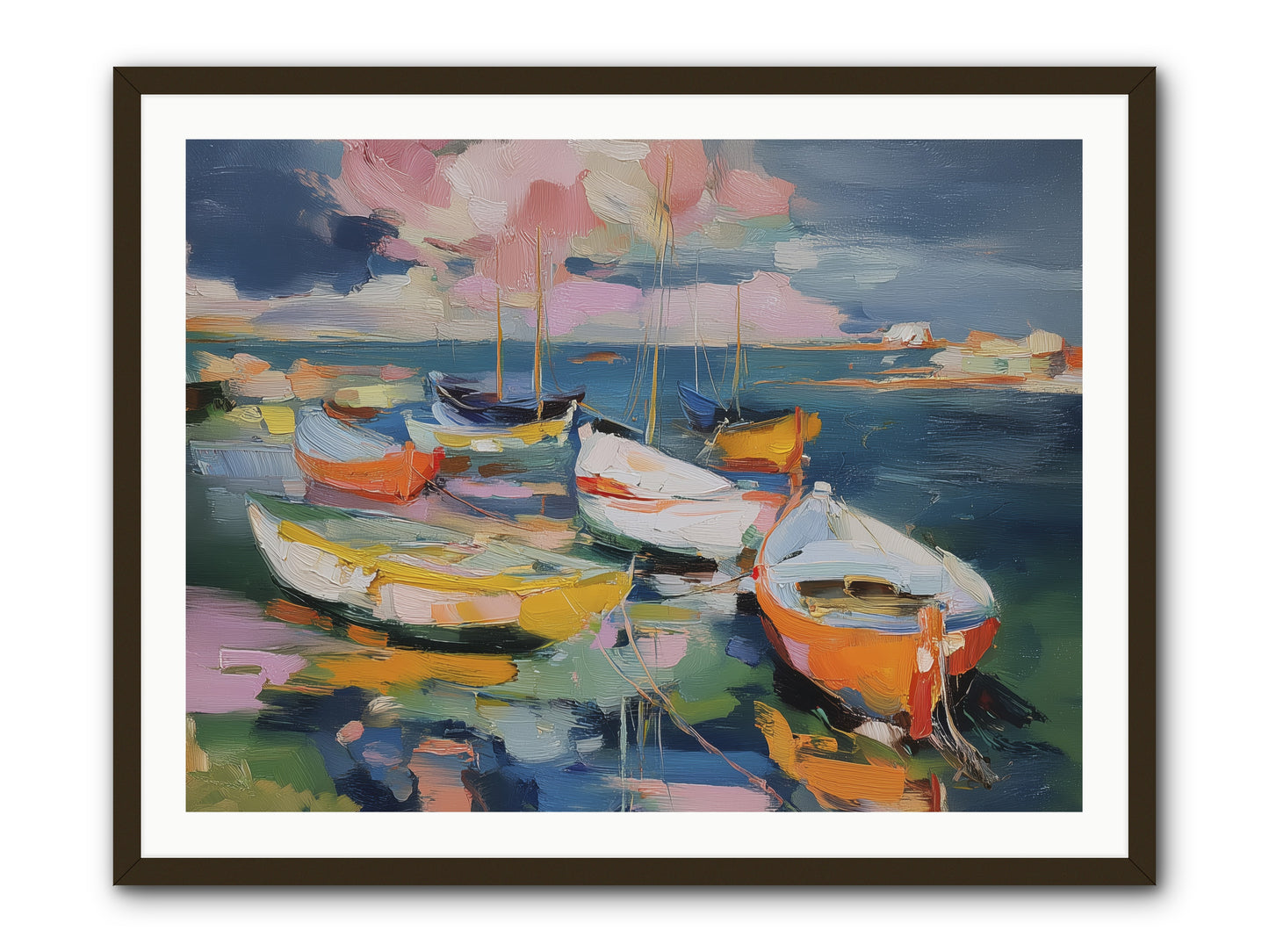 Sunset Symphony -- Framed Print - Black 40x30