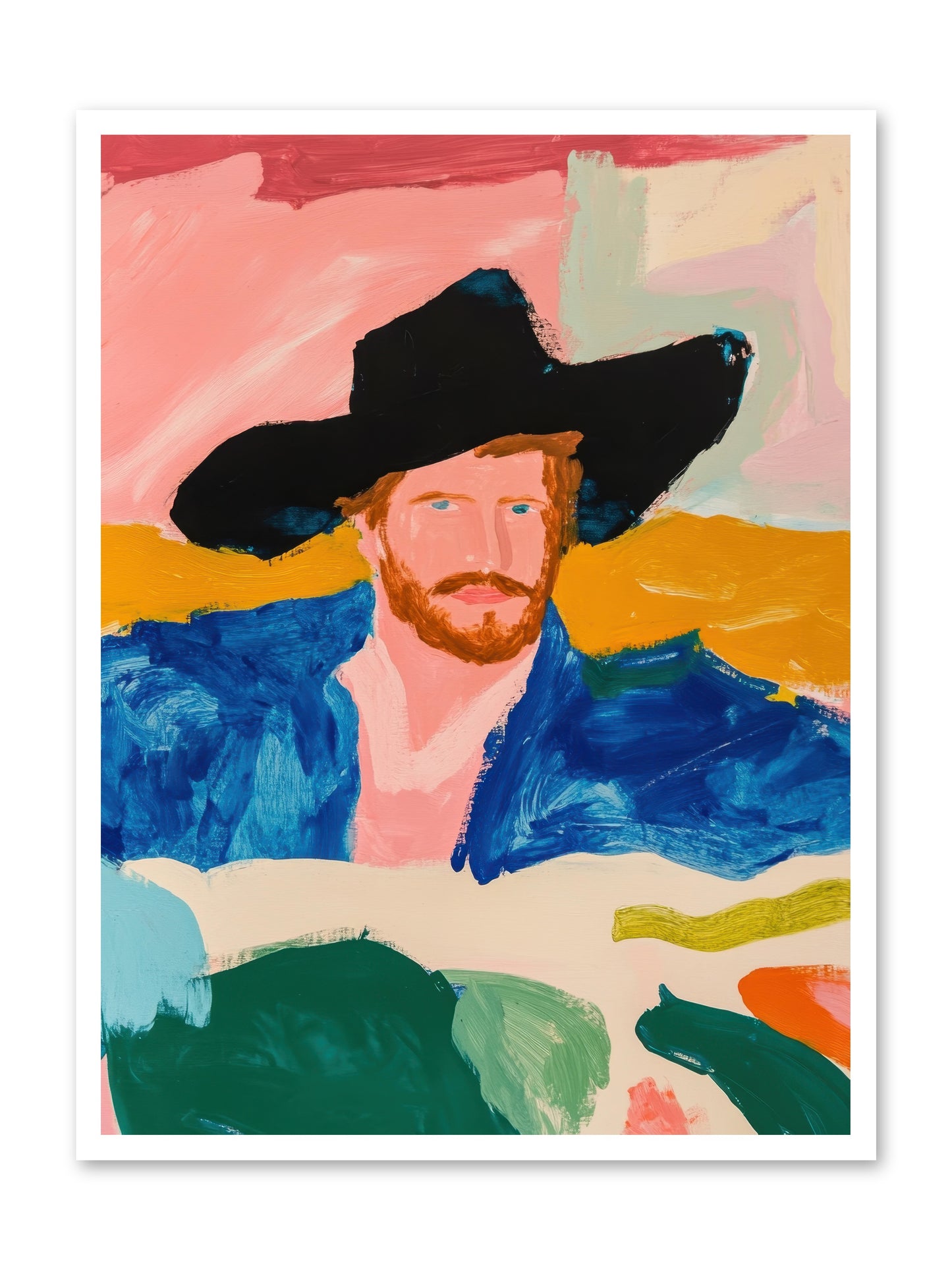 Sunset Wrangler -- Loose Canvas Print 30x40