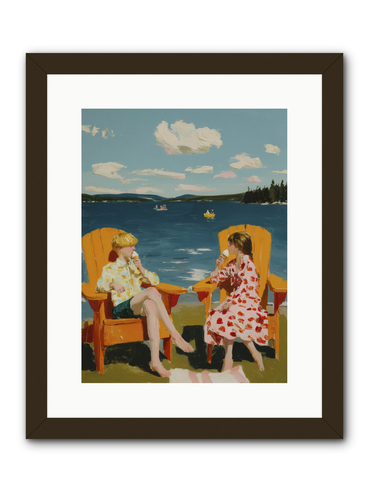 Sunshine Memories -- Framed Print - Black 12x16
