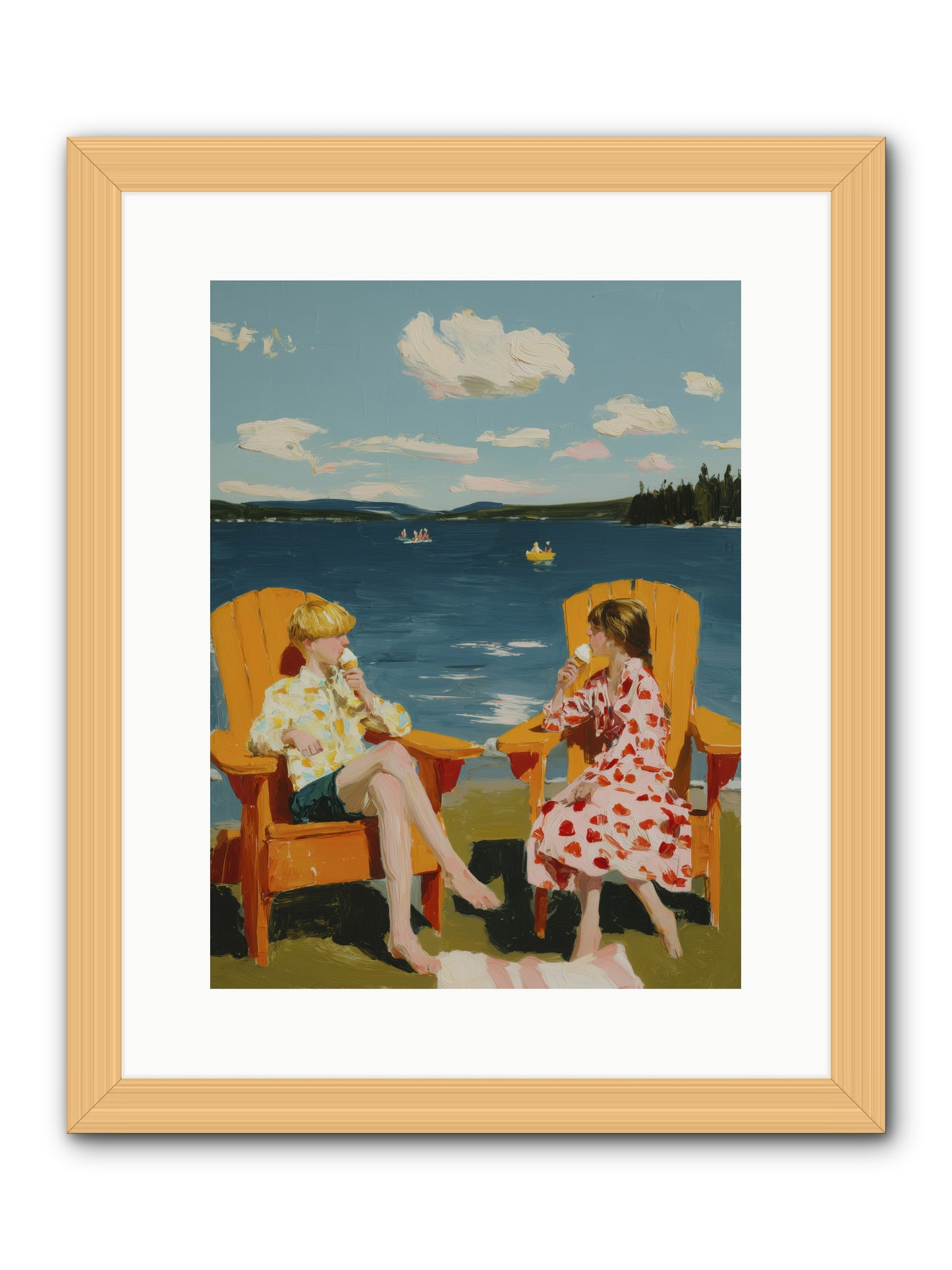 Sunshine Memories -- Framed Print - Natural 12x16