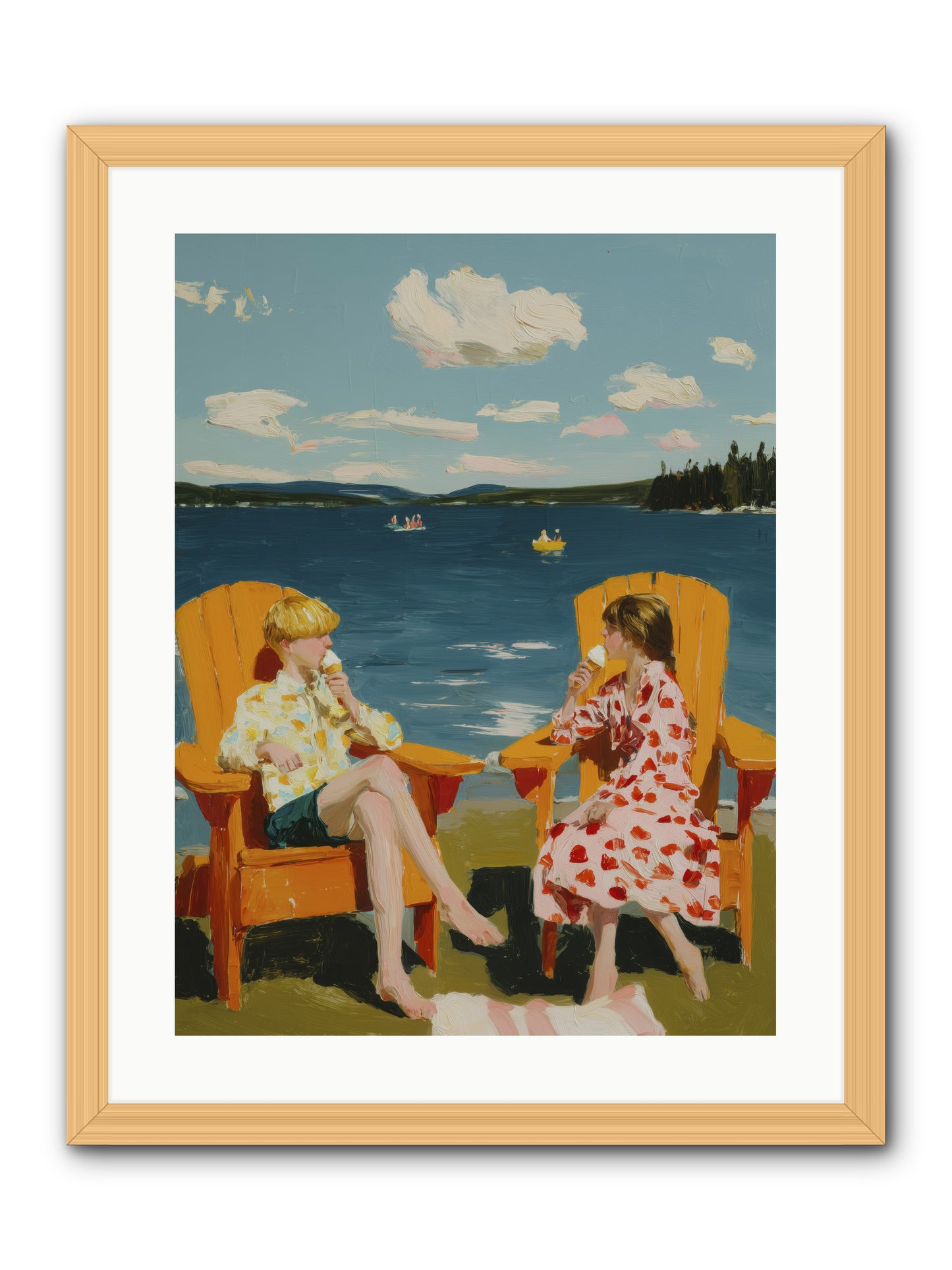 Sunshine Memories -- Framed Print - Natural 18x24