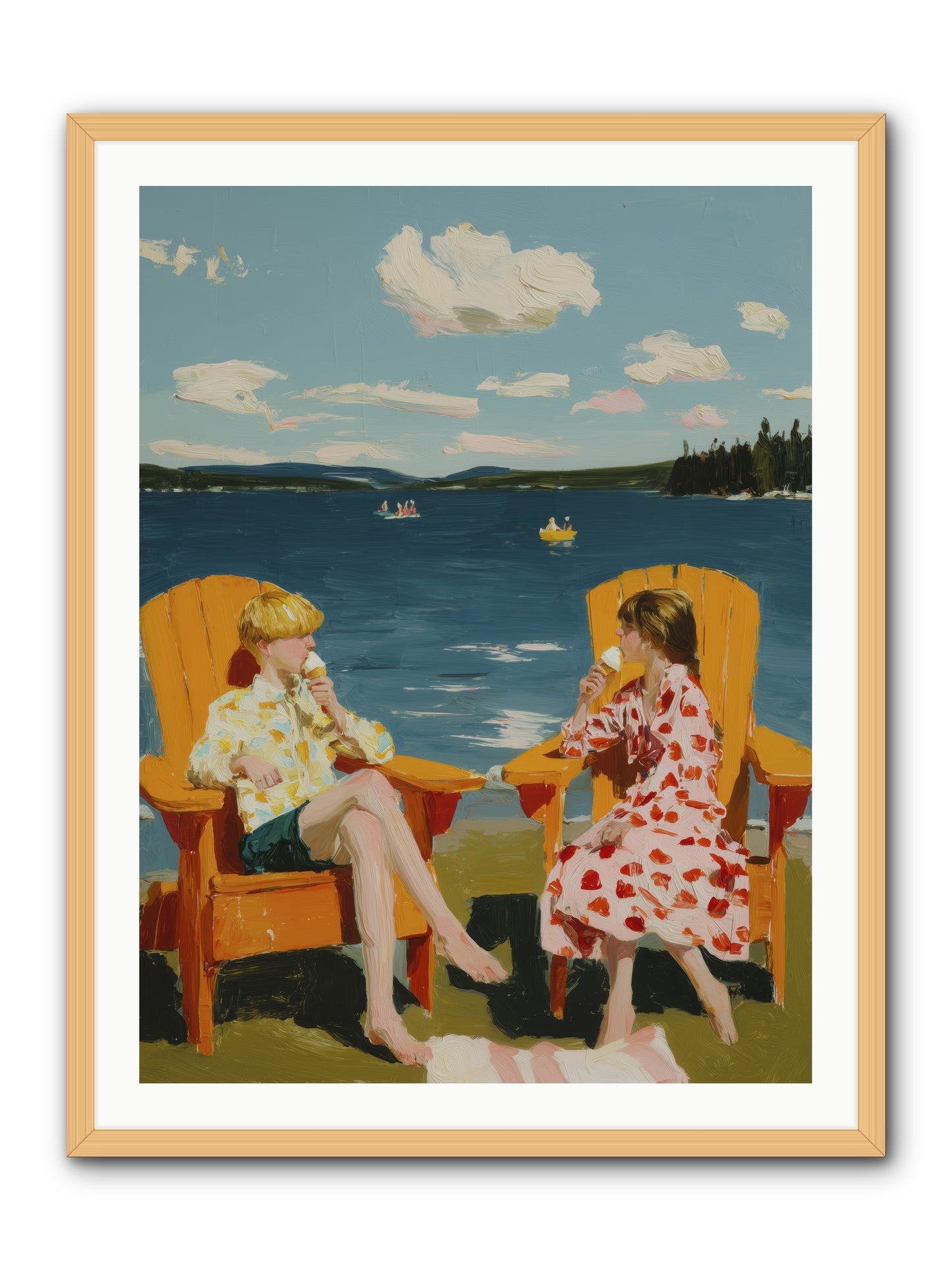 Sunshine Memories -- Framed Print - Natural 30x40