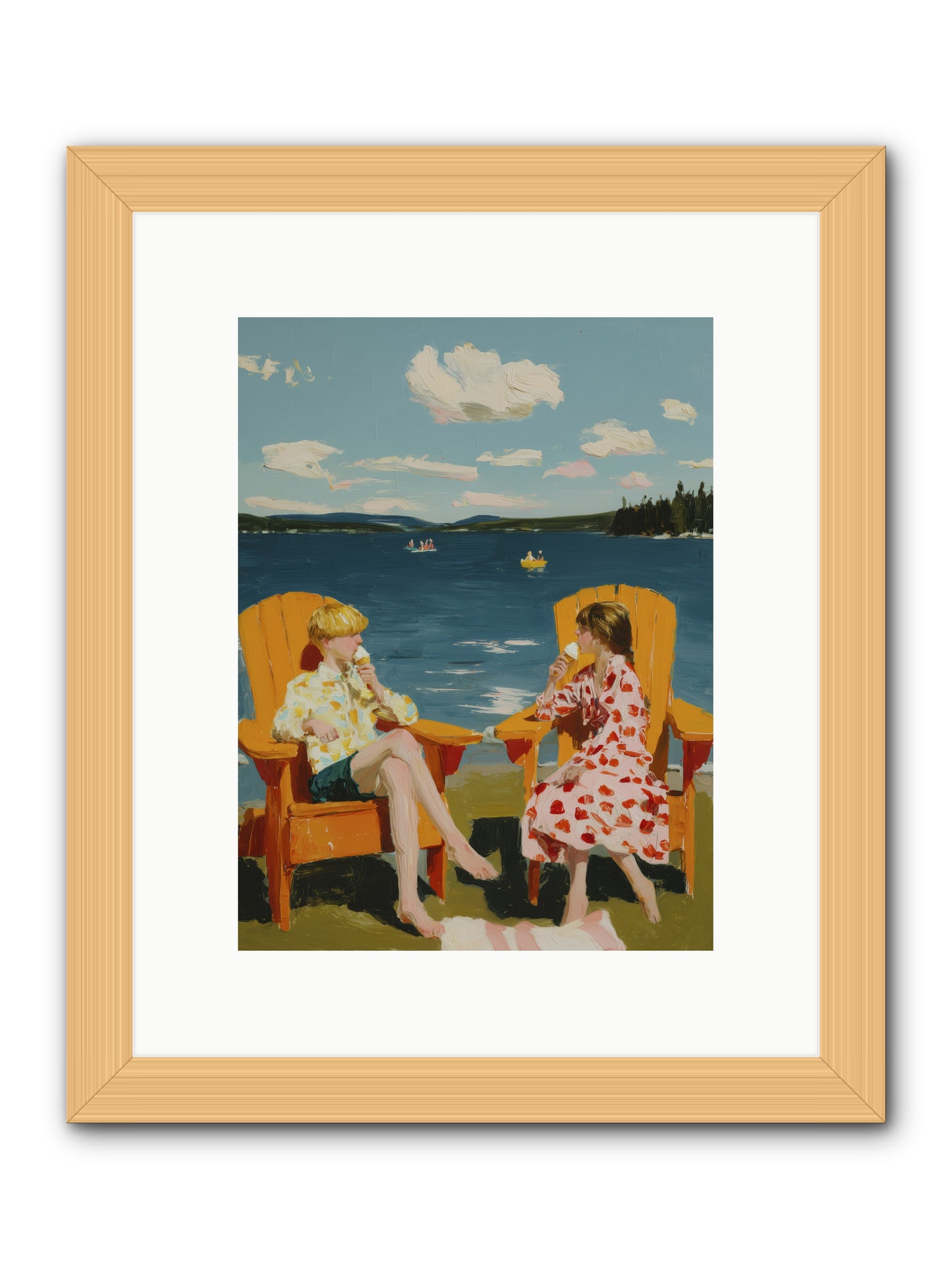 Sunshine Memories -- Framed Print - Natural 9x12