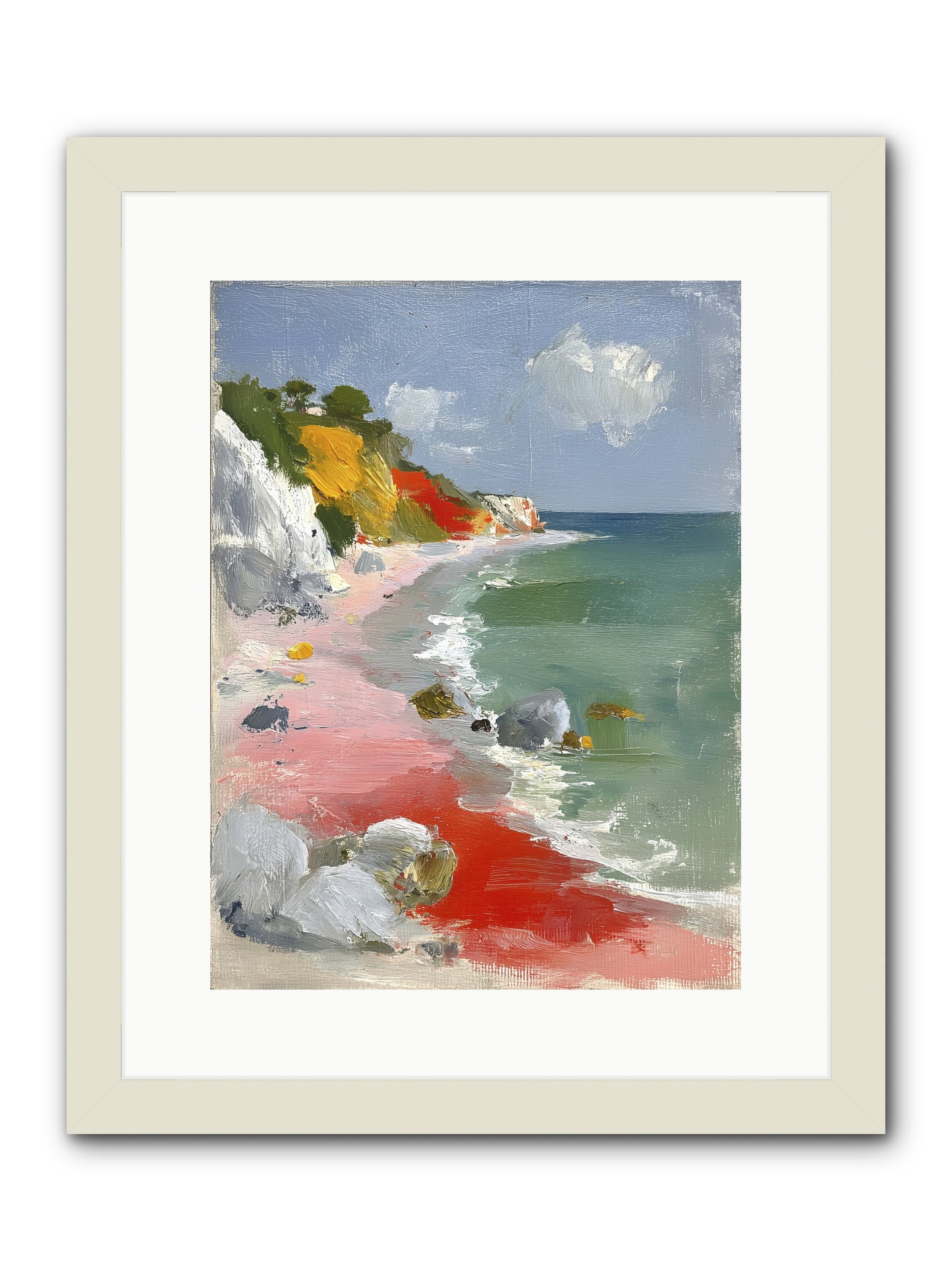 Sunshine Wings -- Framed Print - White 12x16