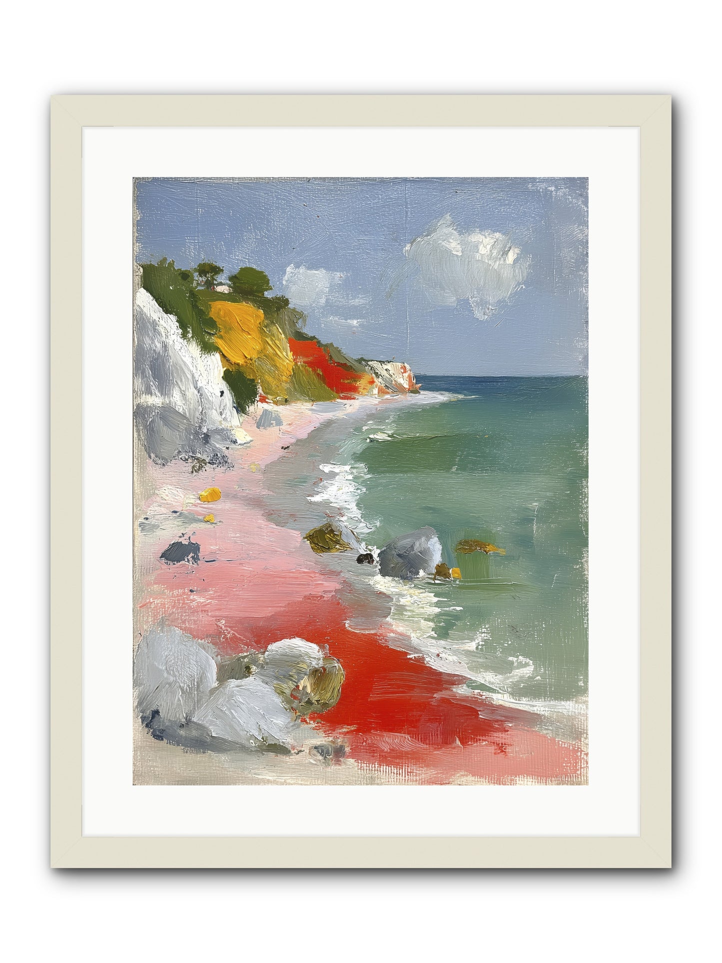 Sunshine Wings -- Framed Print - White 18x24