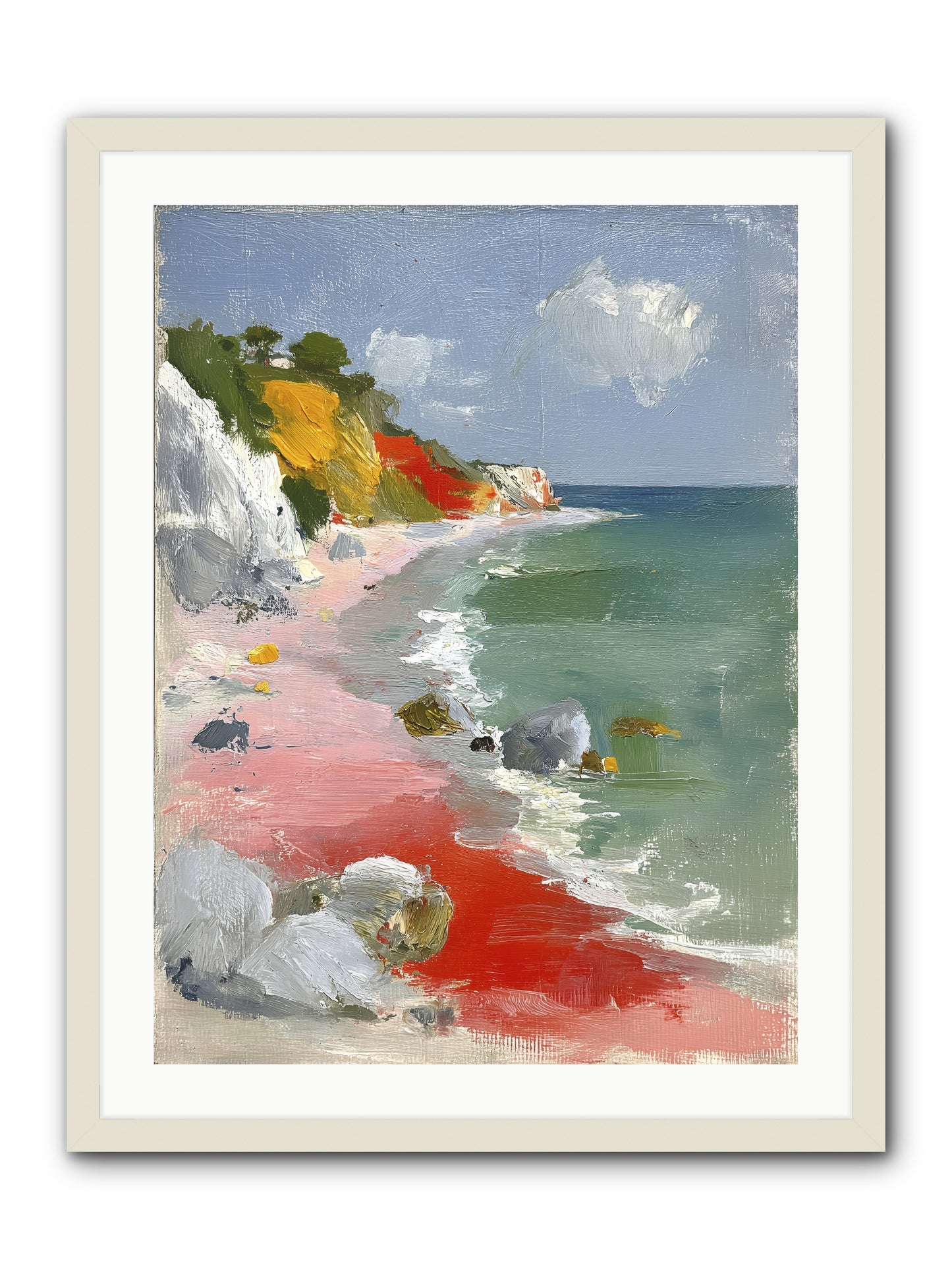 Sunshine Wings -- Framed Print - White 24x32