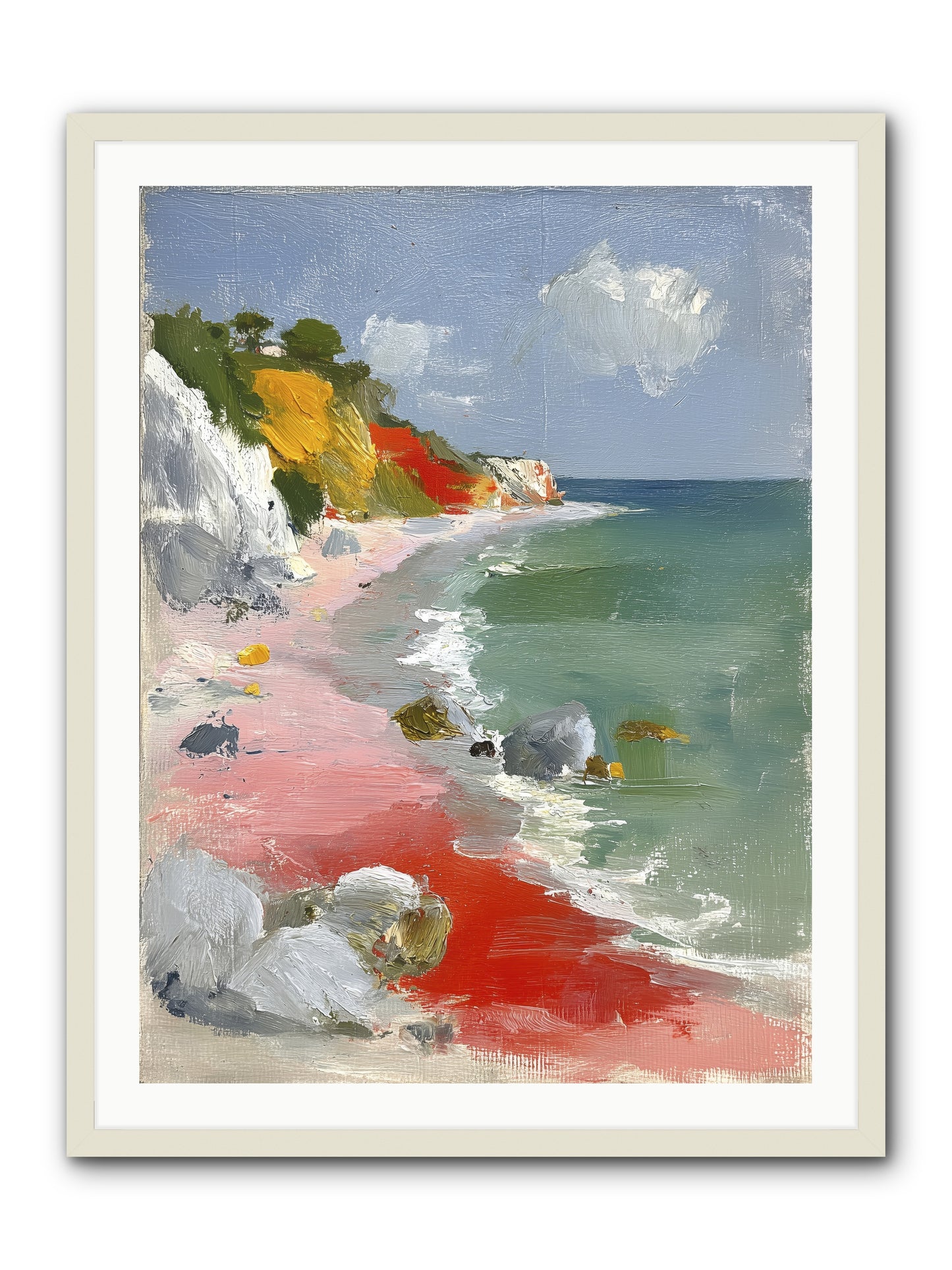 Sunshine Wings -- Framed Print - White 30x40