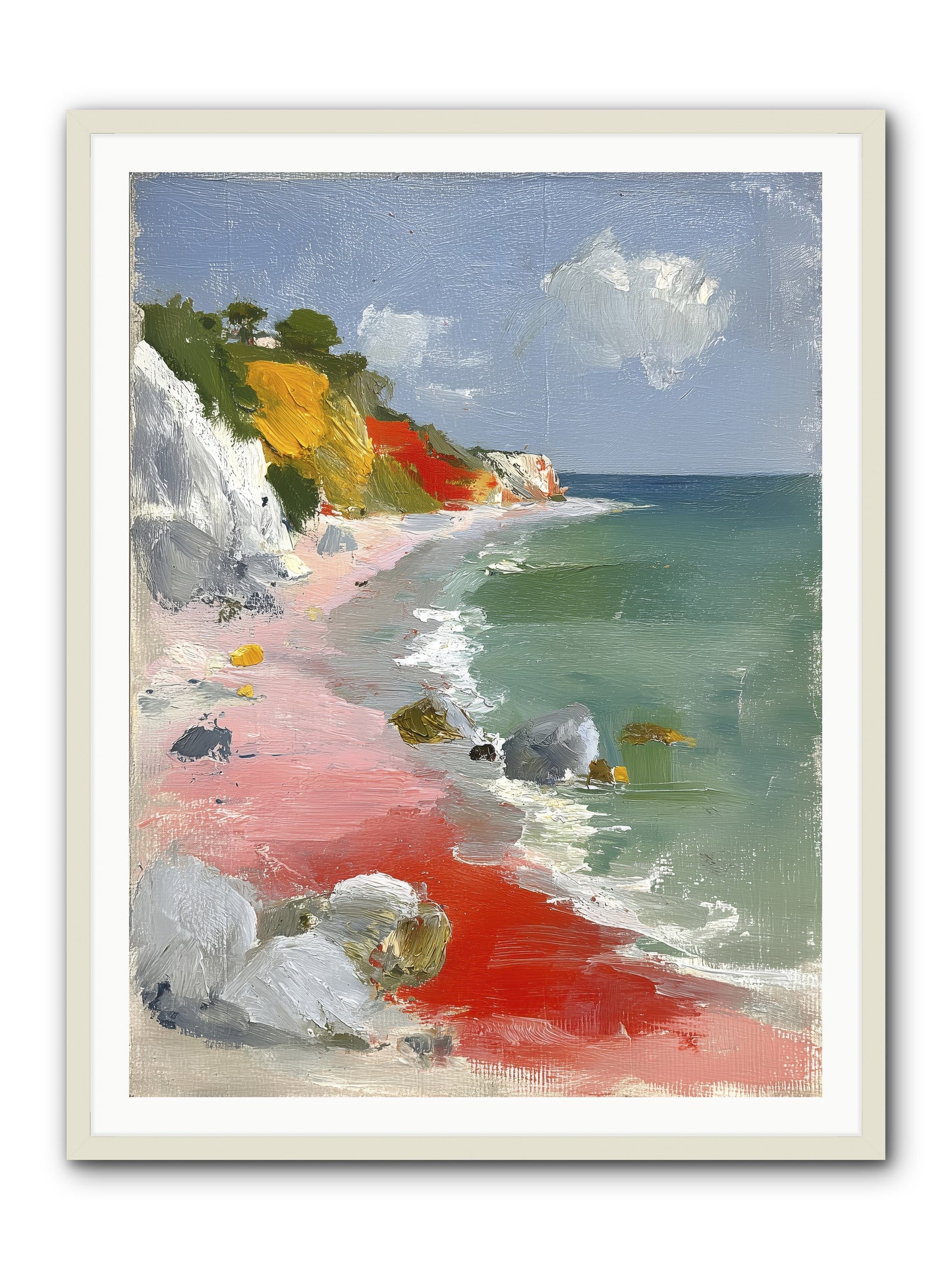 Sunshine Wings -- Framed Print - White 36x48