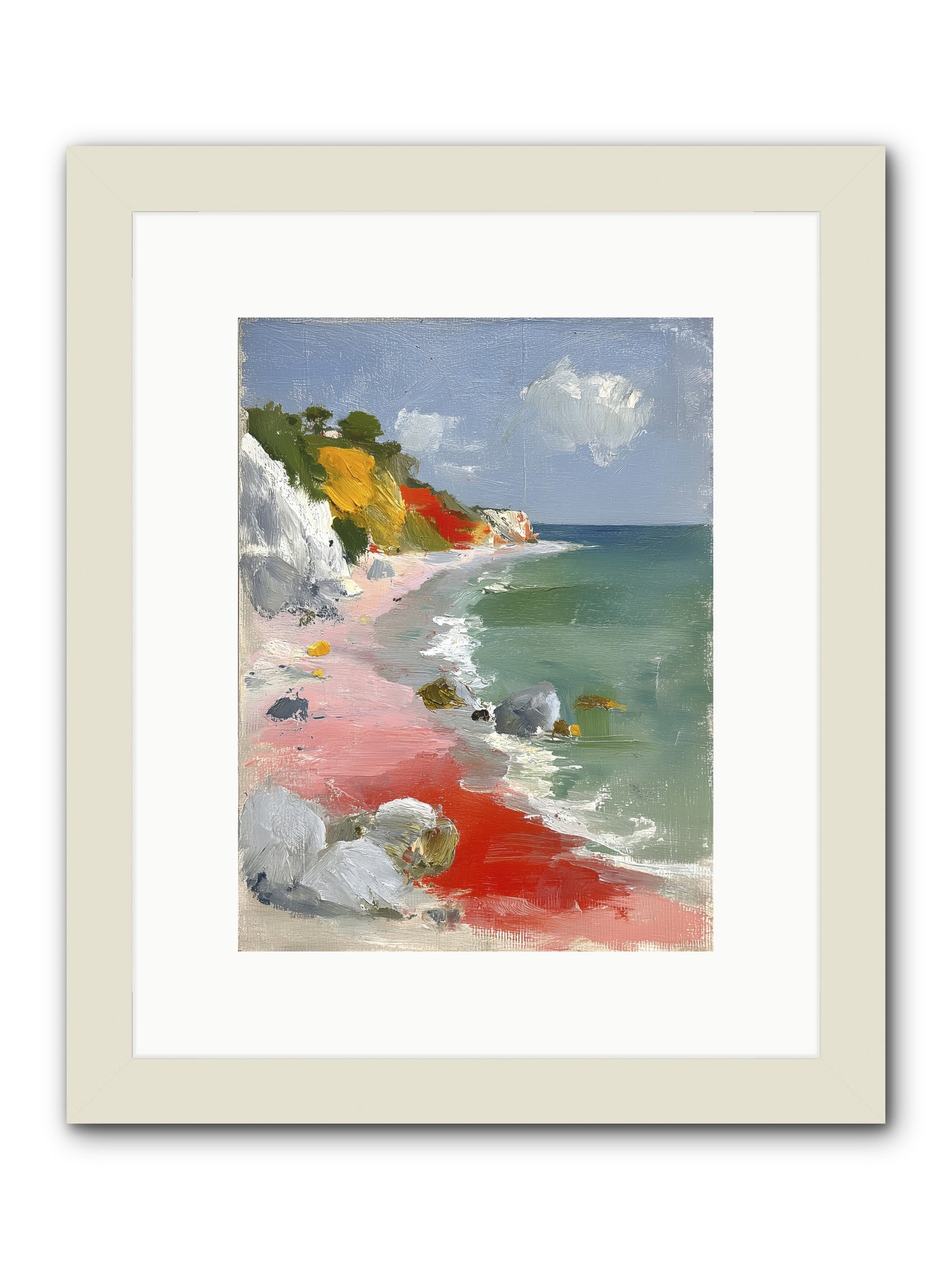 Sunshine Wings -- Framed Print - White 9x12