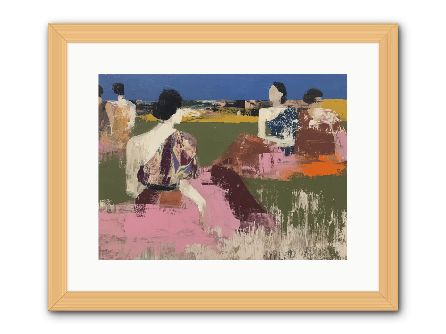 Sunwoven Sisters -- Framed Print - Natural 16x12