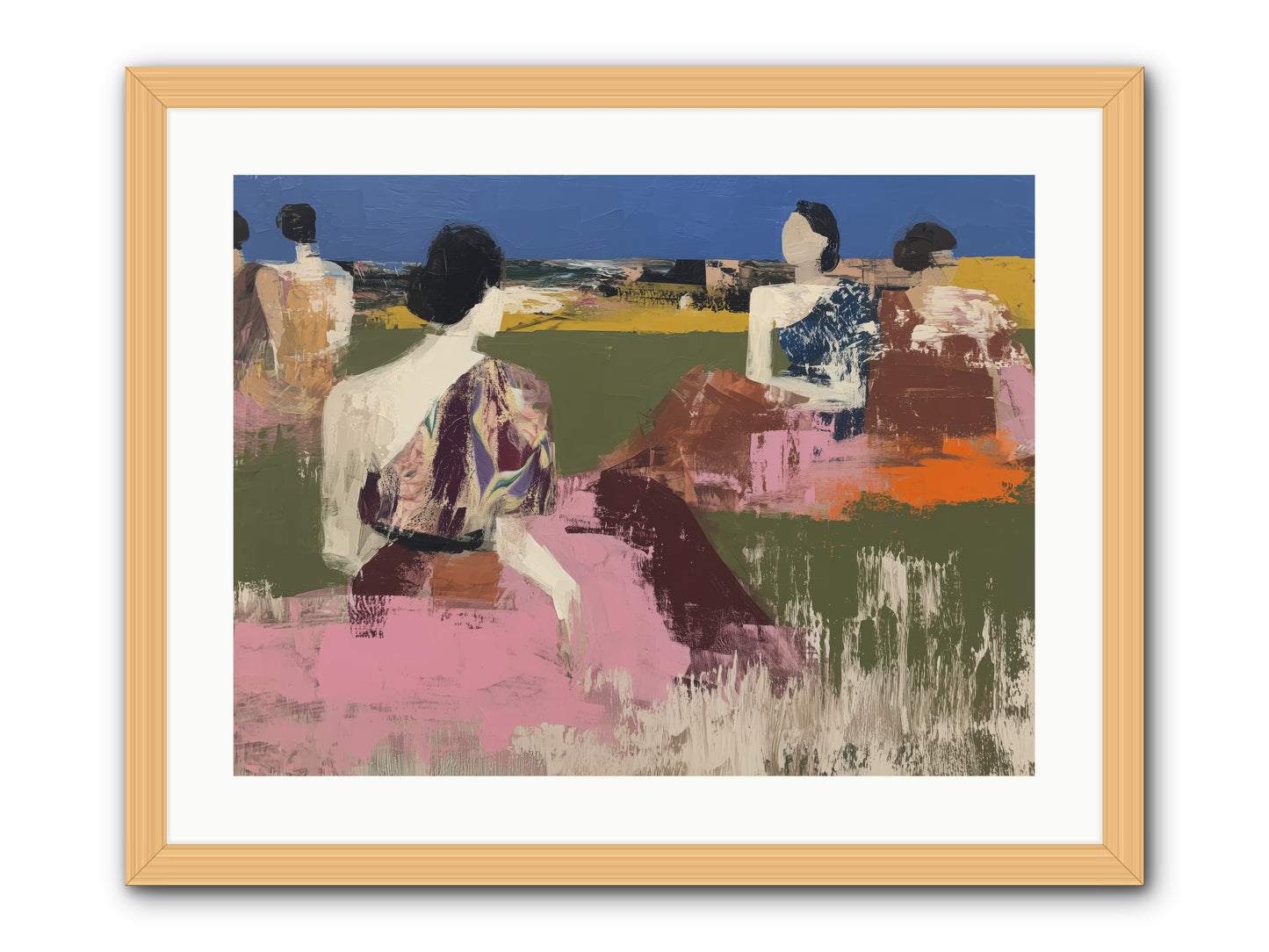 Sunwoven Sisters -- Framed Print - Natural 24x18