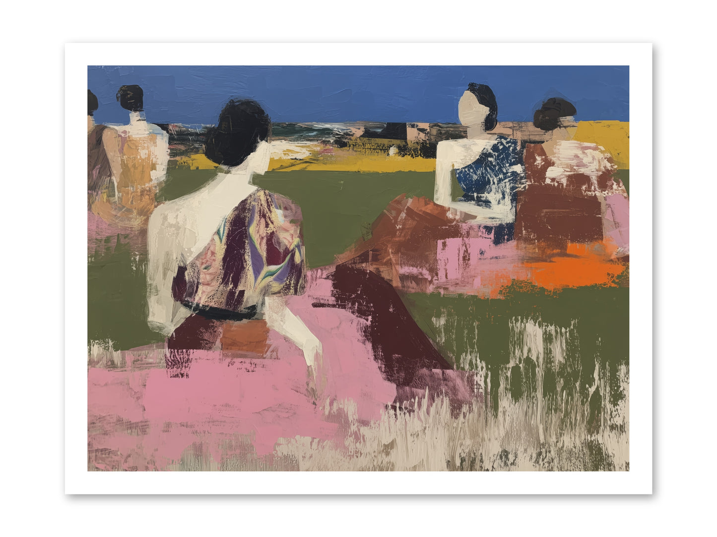 Sunwoven Sisters -- Loose Canvas Print 24x18