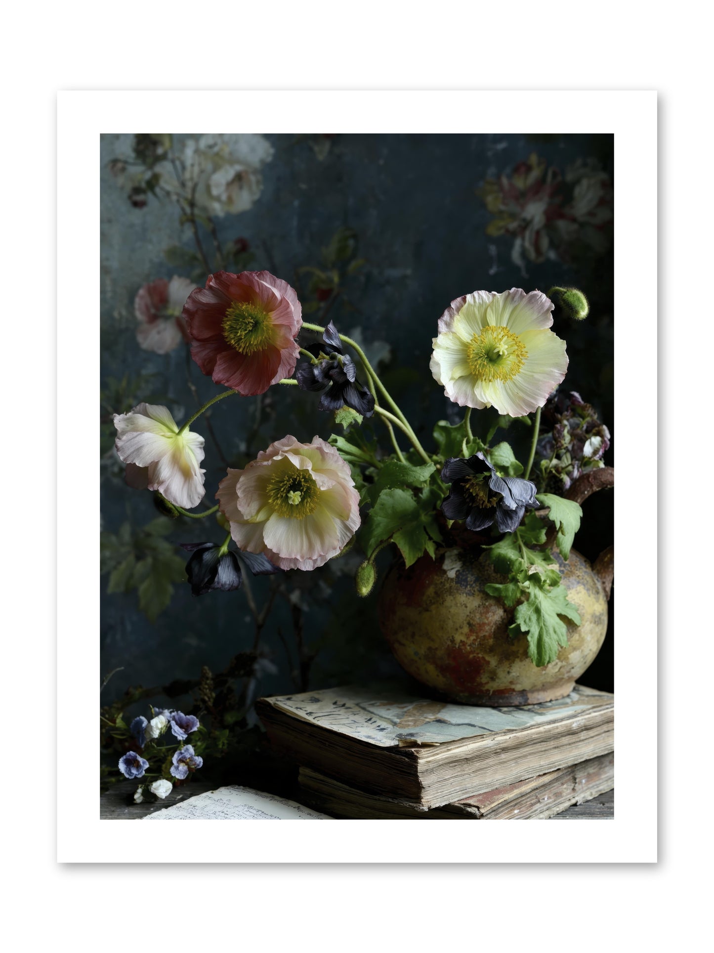 Sur La Jardin -- Paper Print 12x16