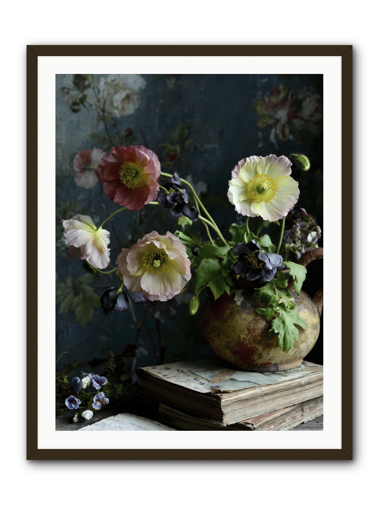 Sur La Jardin -- Framed Print - Black 30x40