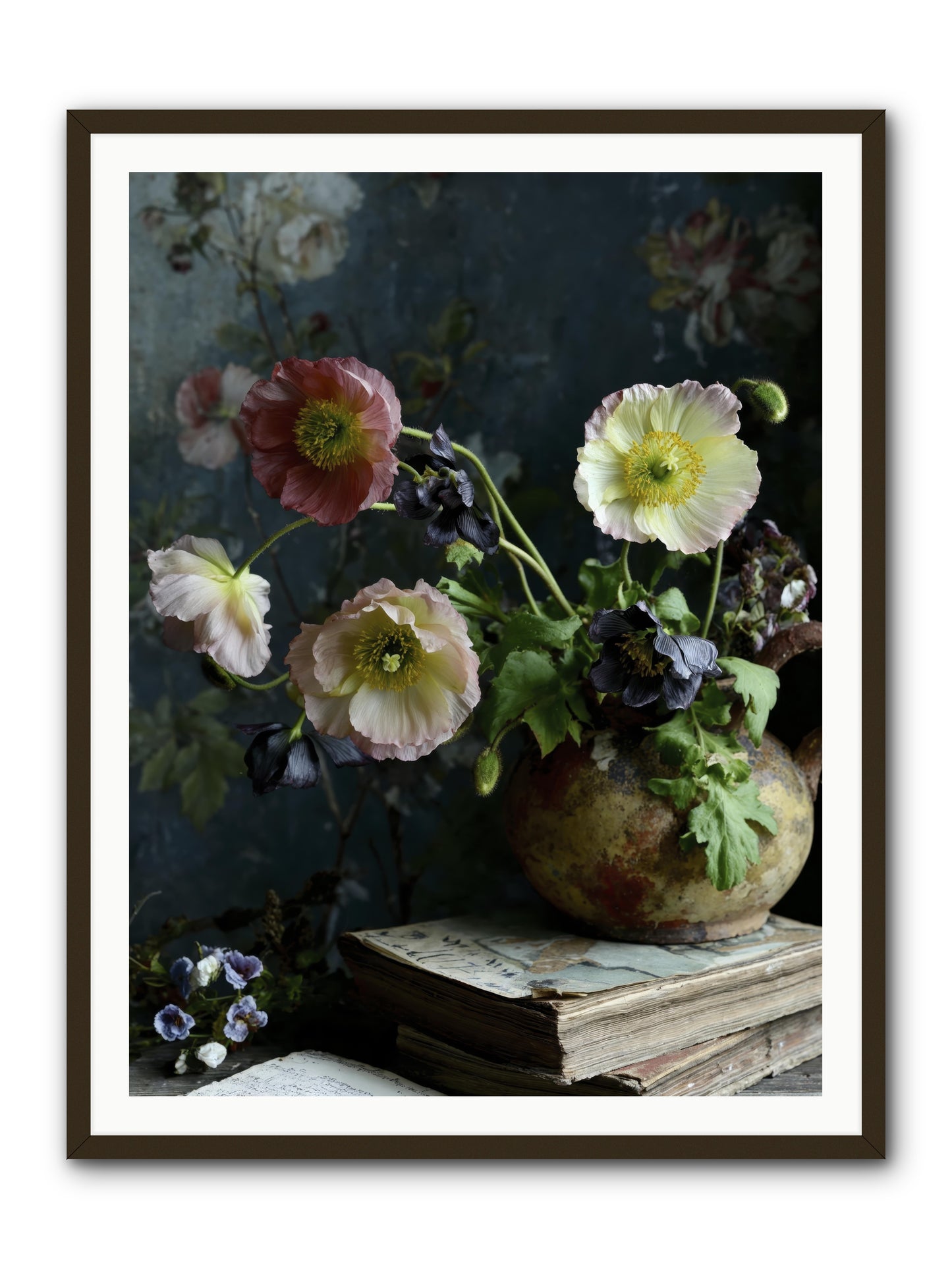 Sur La Jardin -- Framed Print - Black 36x48