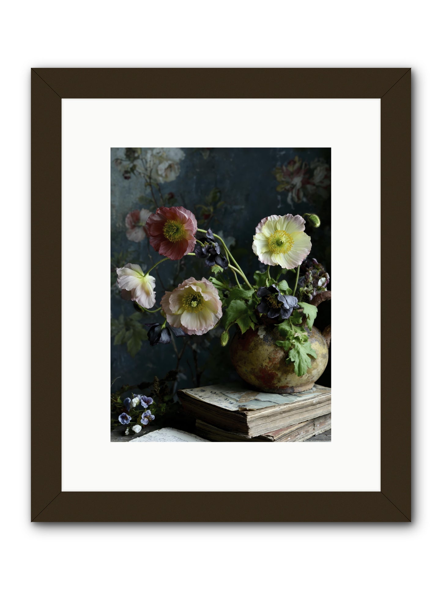 Sur La Jardin -- Framed Print - Black 9x12