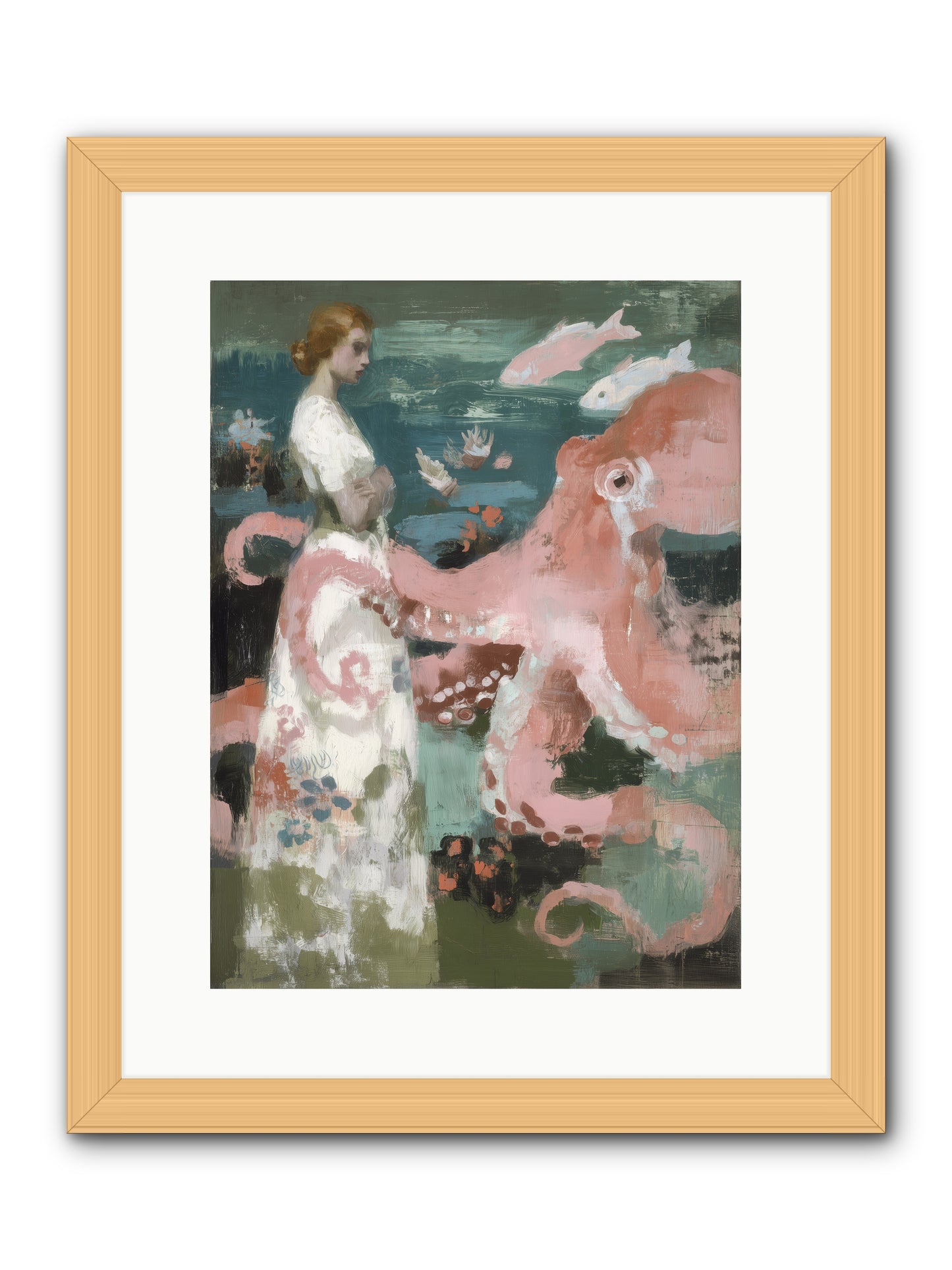 Surface Dreams -- Framed Print - Natural 12x16