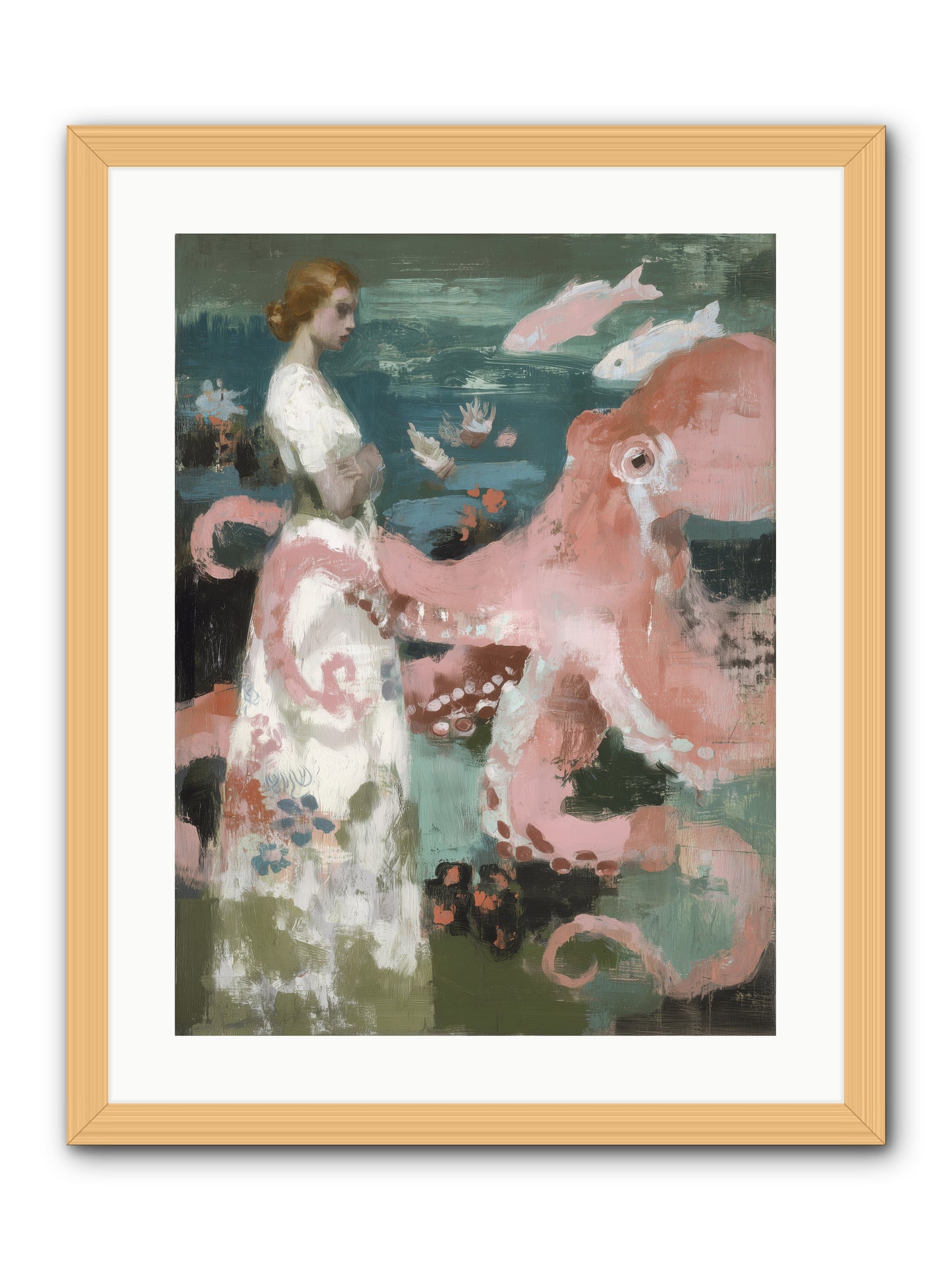 Surface Dreams -- Framed Print - Natural 18x24