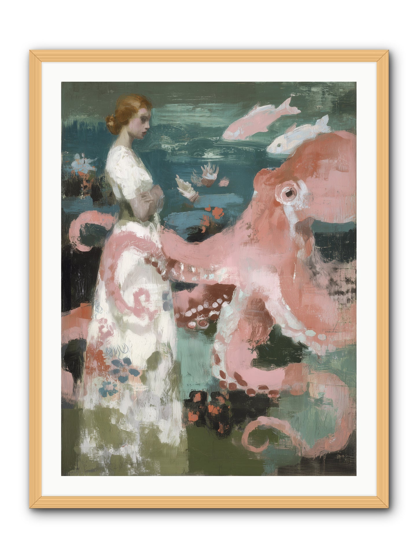 Surface Dreams -- Framed Print - Natural 30x40