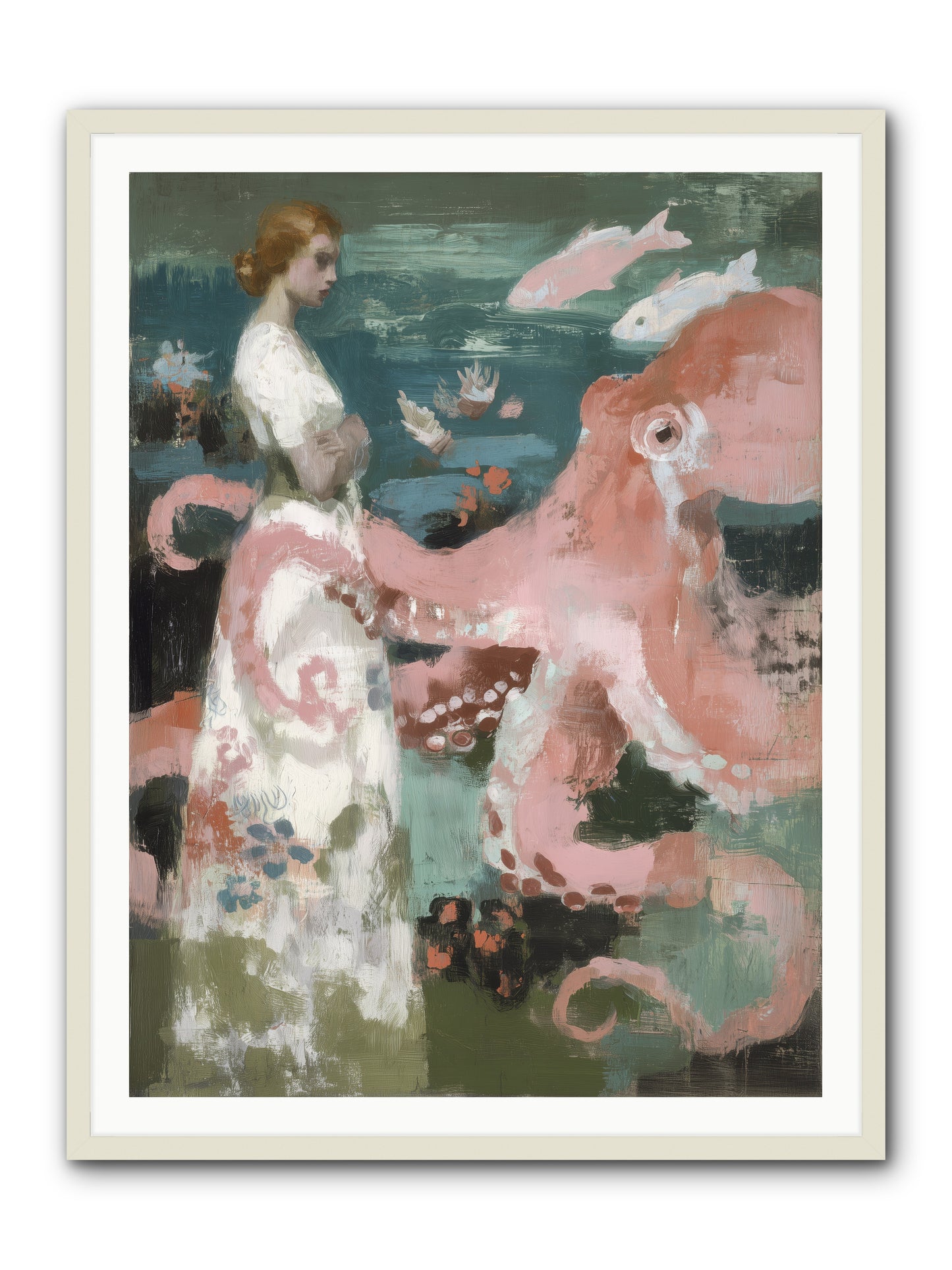 Surface Dreams -- Framed Print - White 36x48