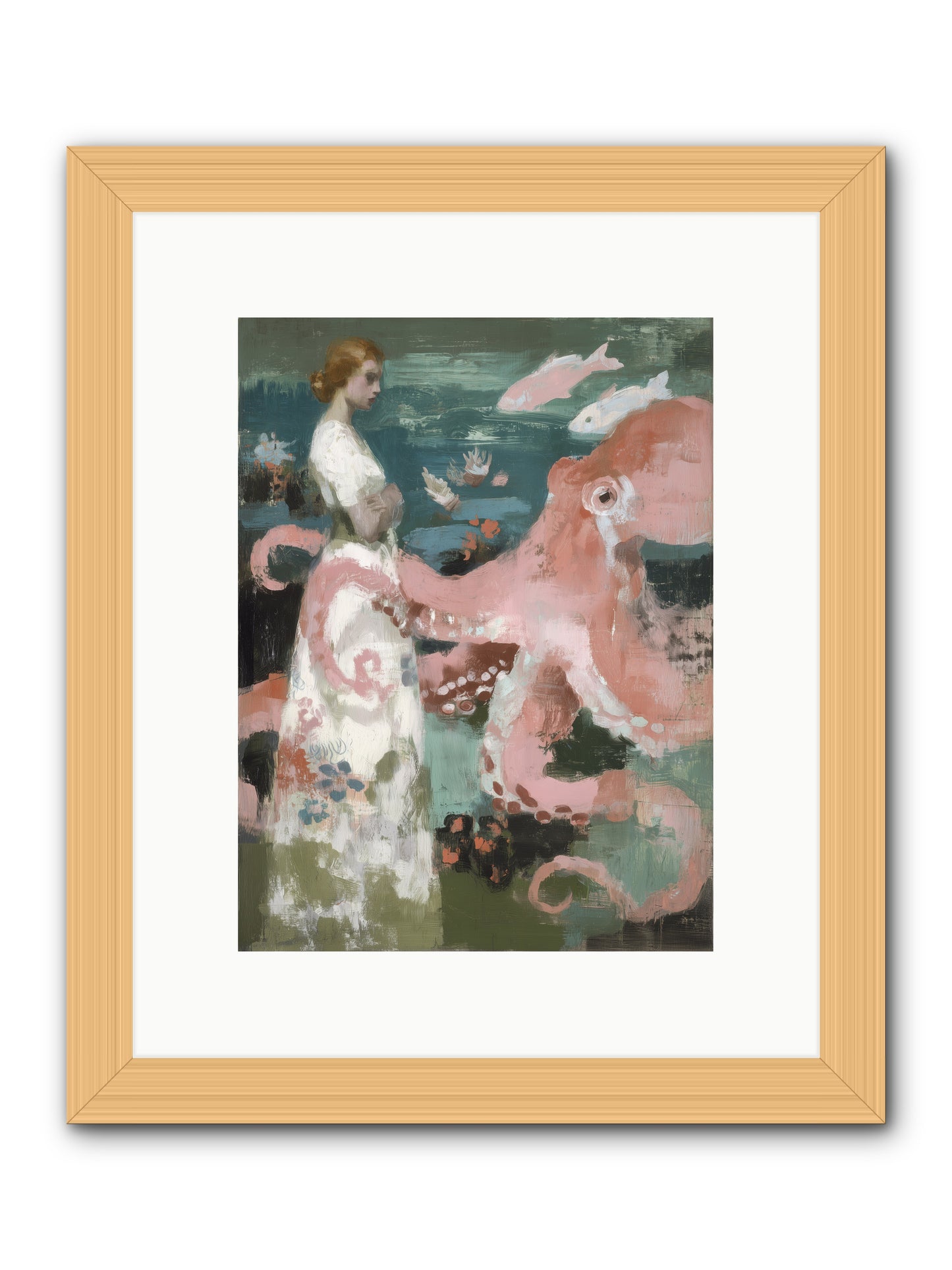 Surface Dreams -- Framed Print - Natural 9x12