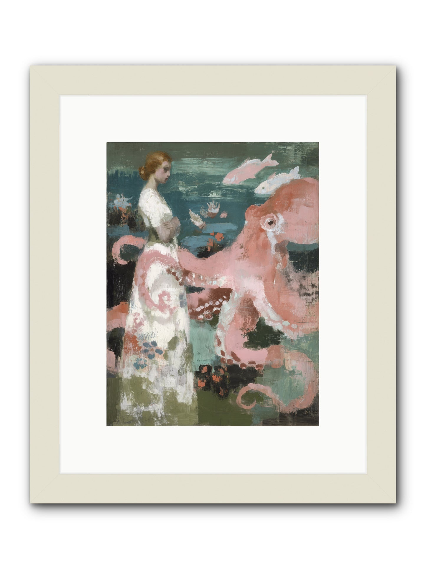 Surface Dreams -- Framed Print - White 9x12