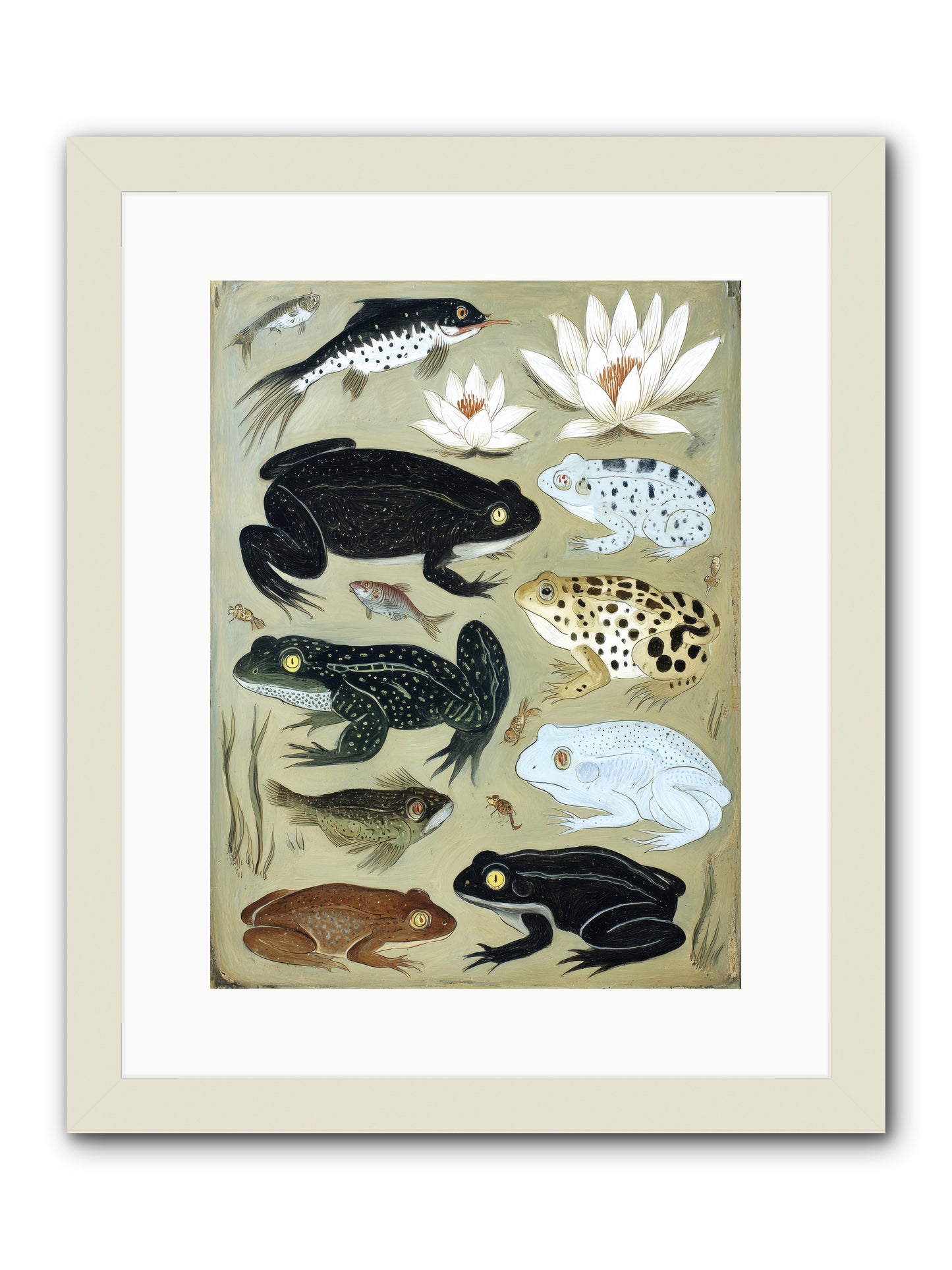 Surface Stories -- Framed Print - White 12x16