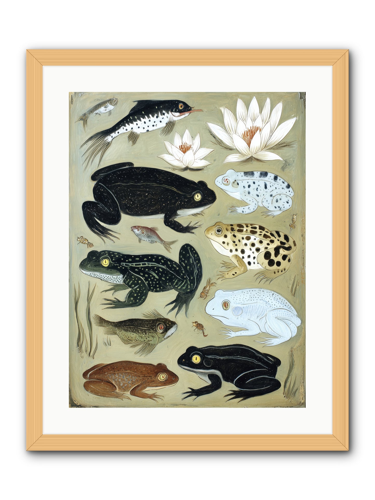 Surface Stories -- Framed Print - Natural 18x24