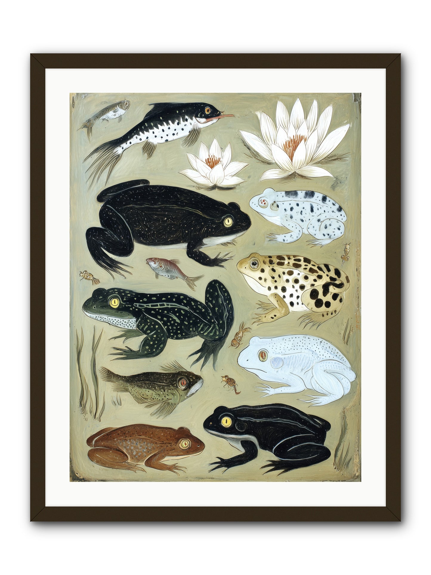 Surface Stories -- Framed Print - Black 24x32