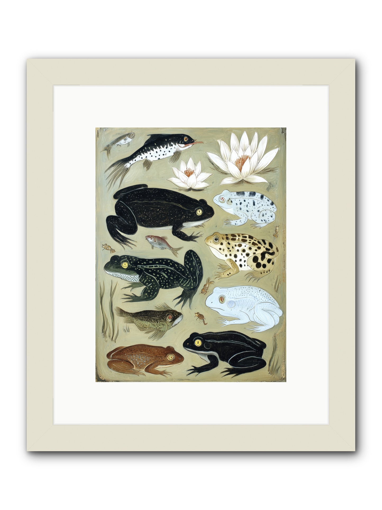Surface Stories -- Framed Print - White 9x12