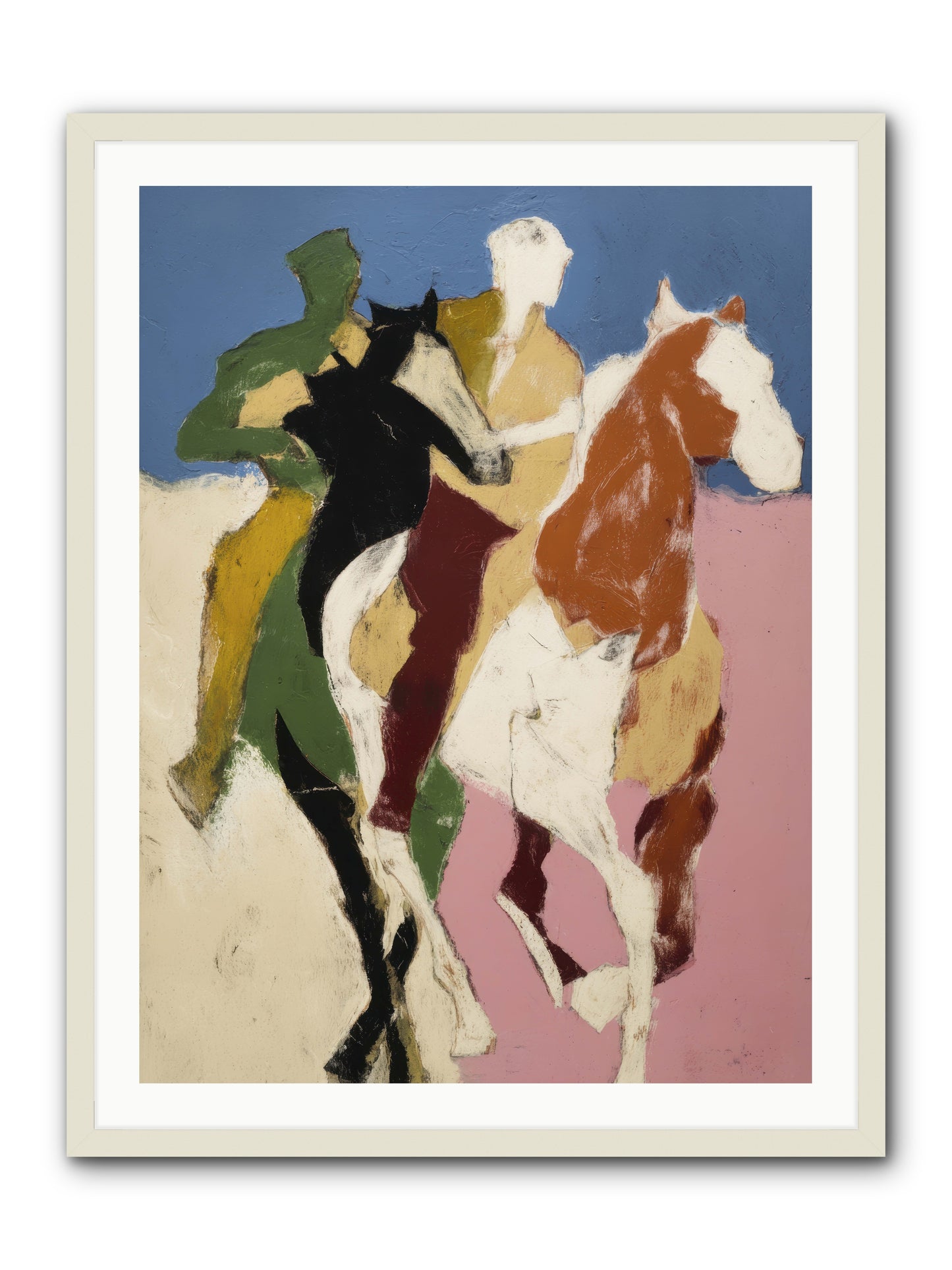 Surrendered to Speed -- Framed Print - White 30x40