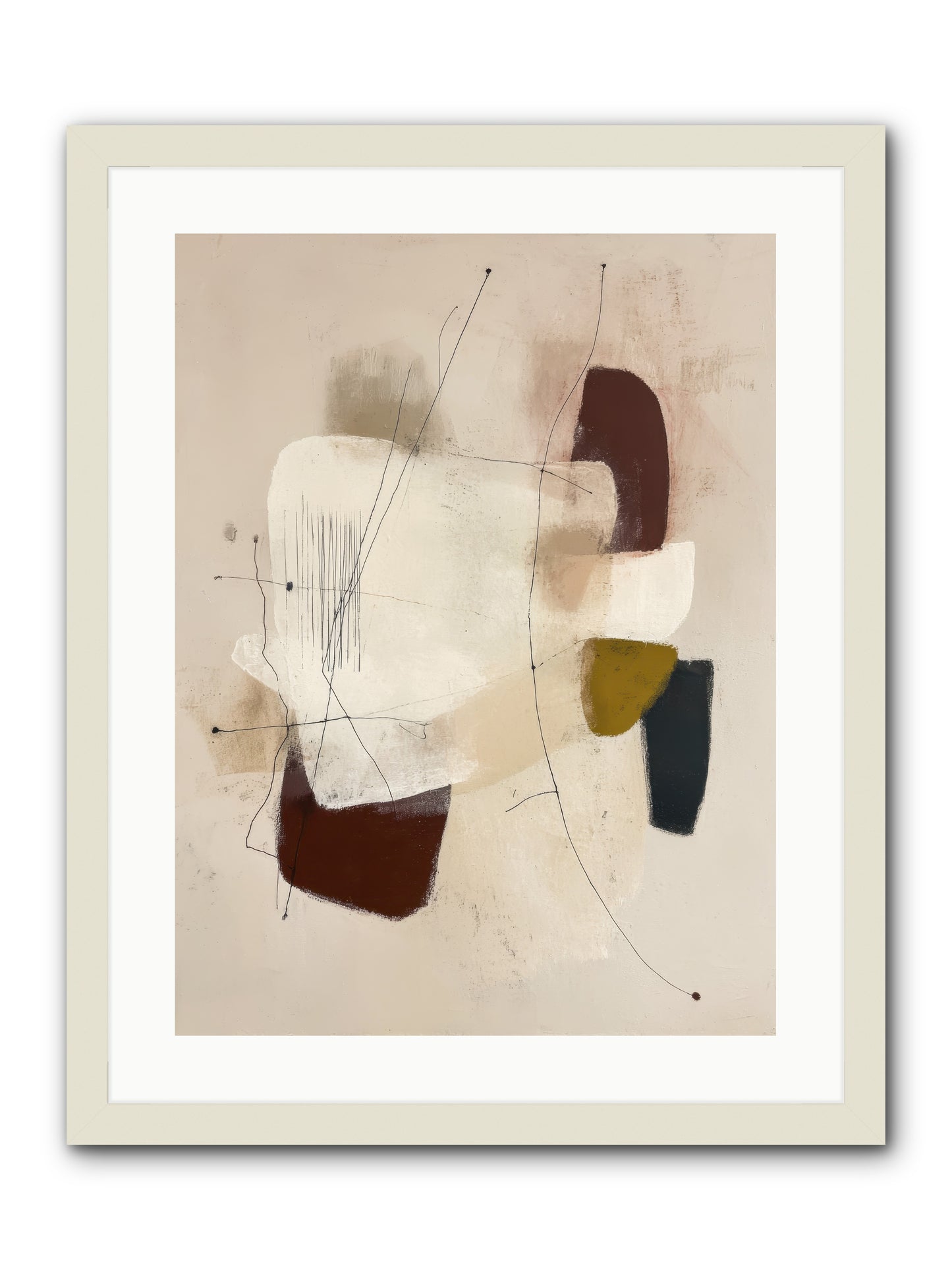 Suspended -- Framed Print - White 18x24