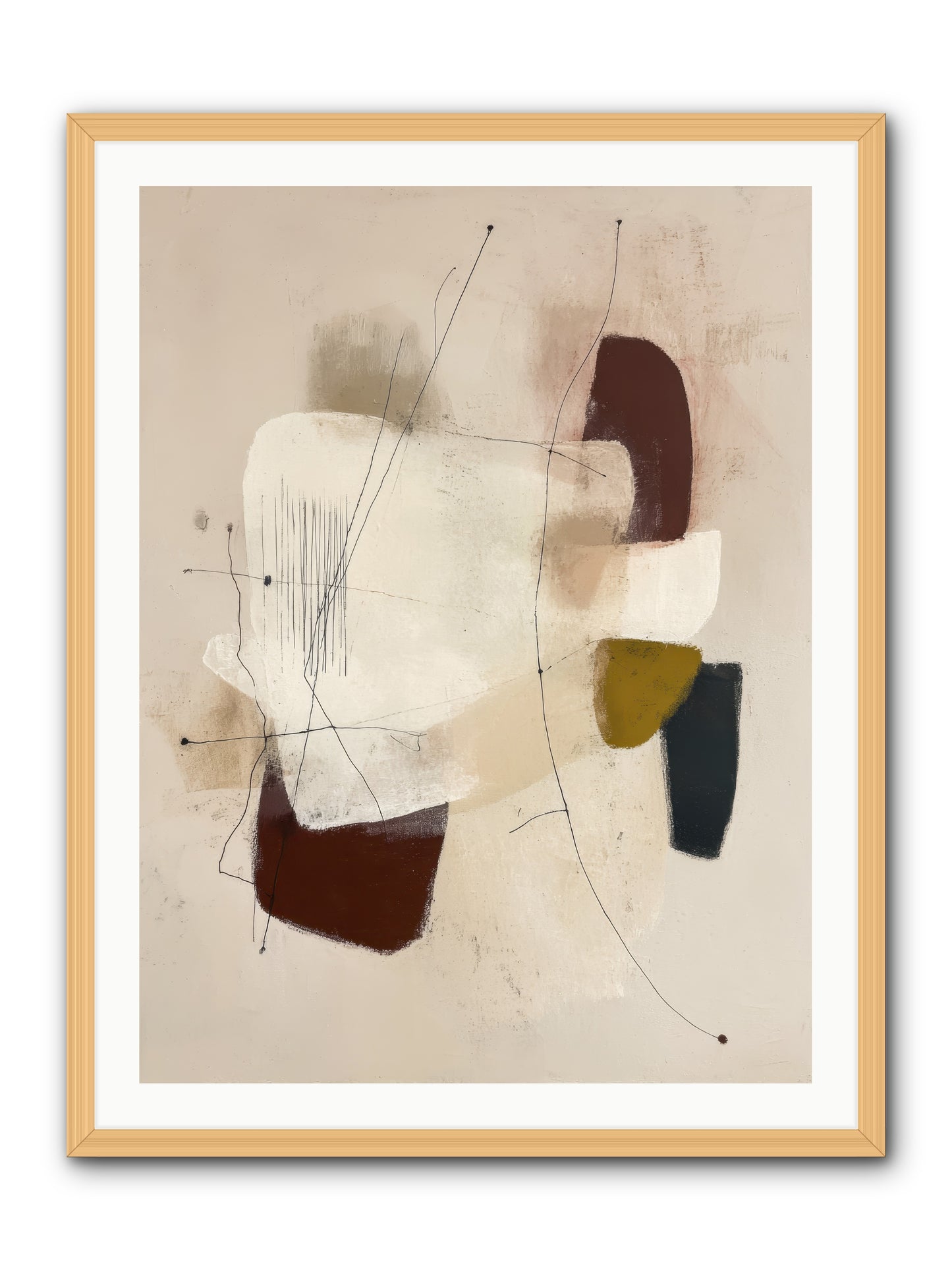 Suspended -- Framed Print - Natural 30x40