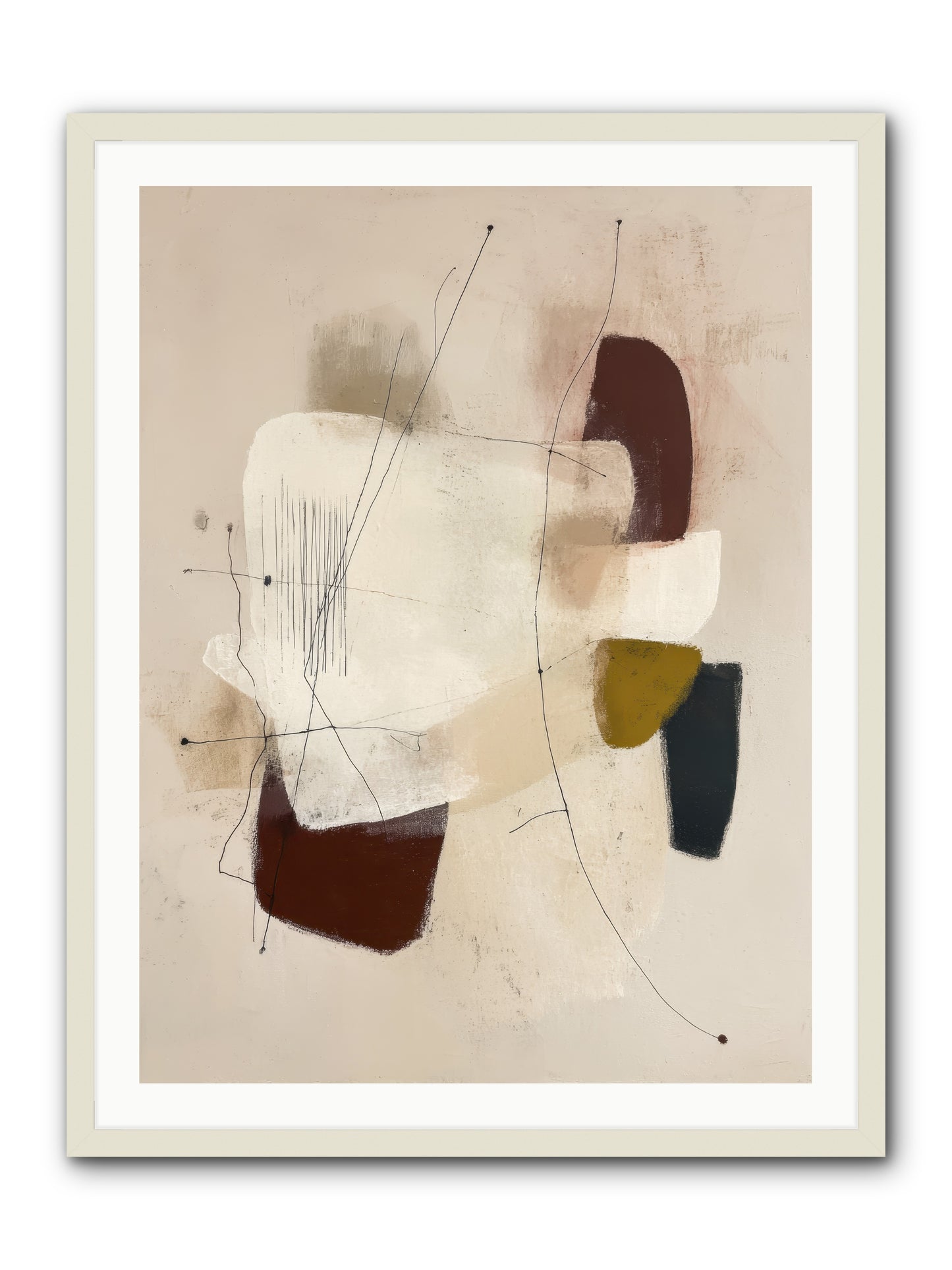 Suspended -- Framed Print - White 30x40