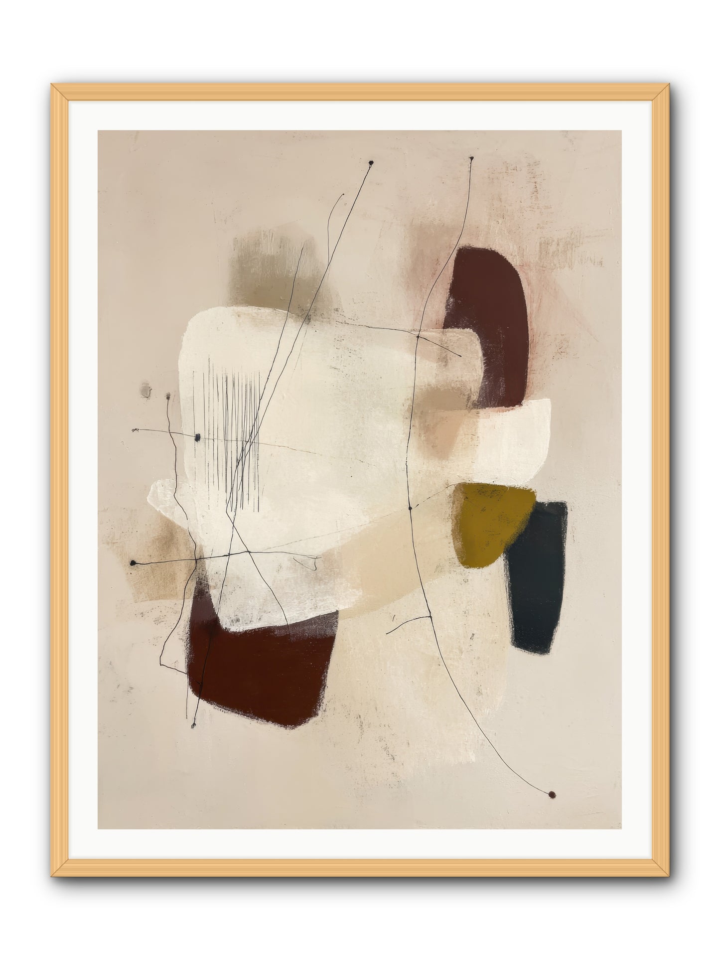 Suspended -- Framed Print - Natural 36x48
