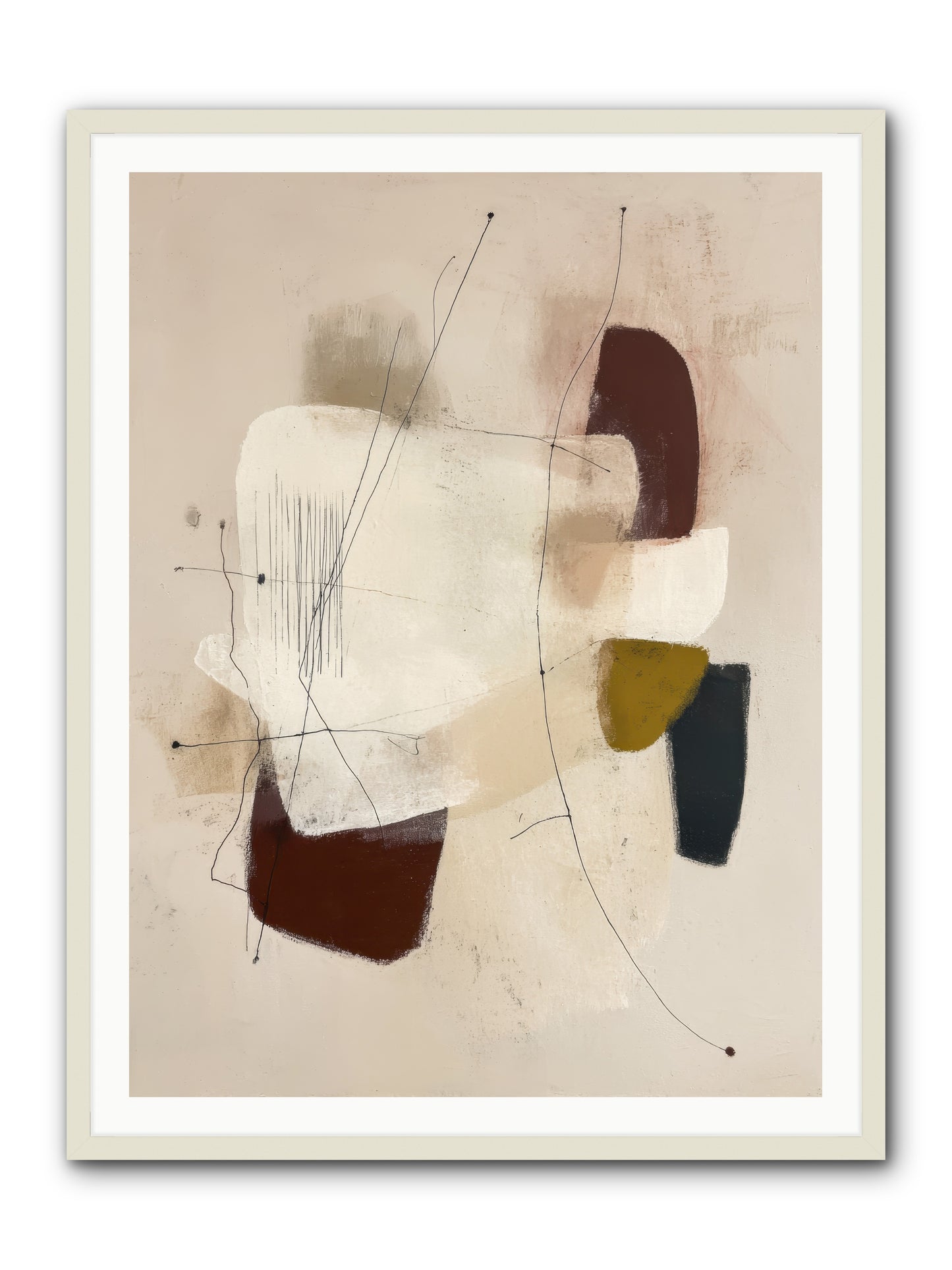 Suspended -- Framed Print - White 36x48