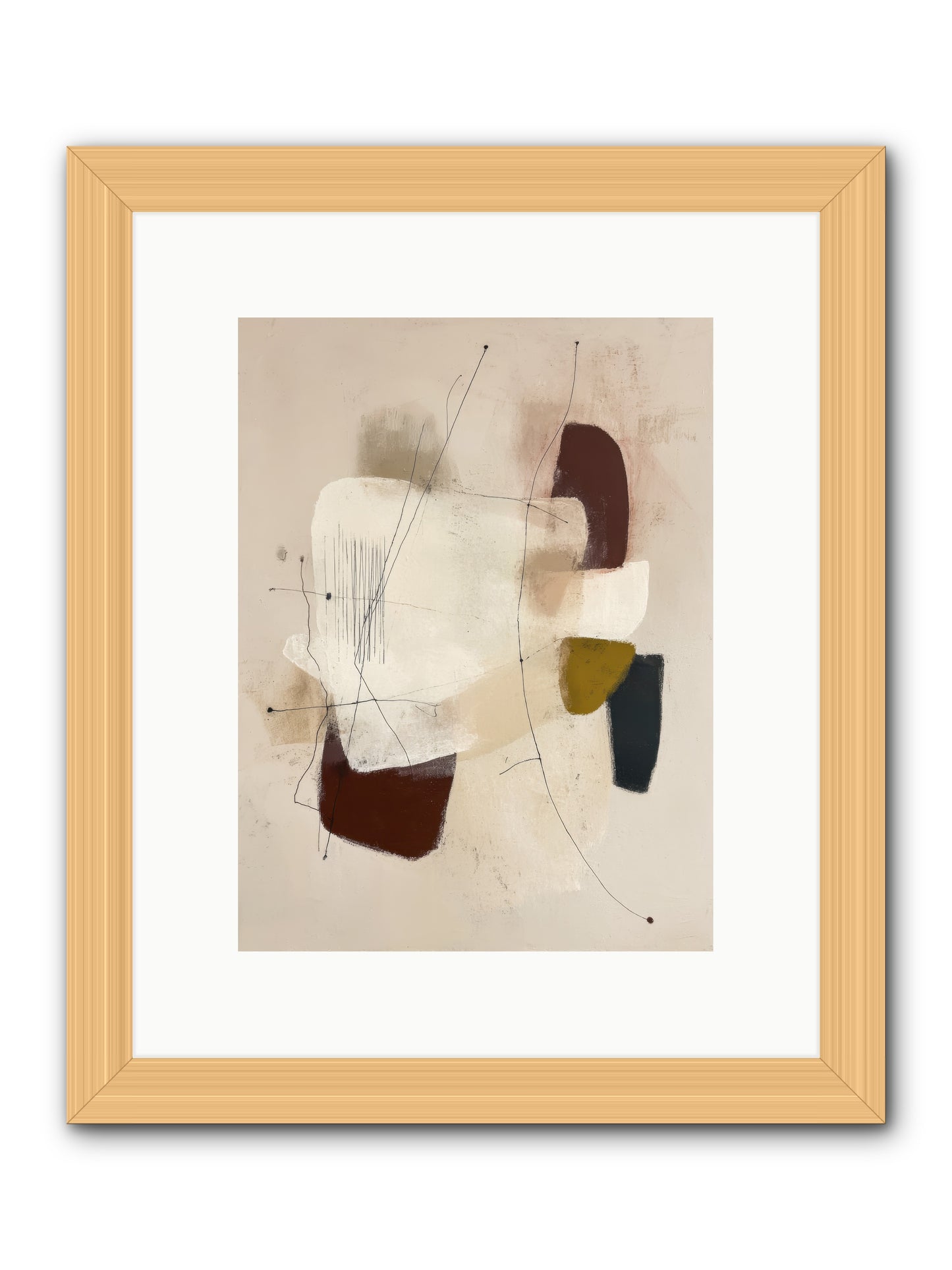 Suspended -- Framed Print - Natural 9x12