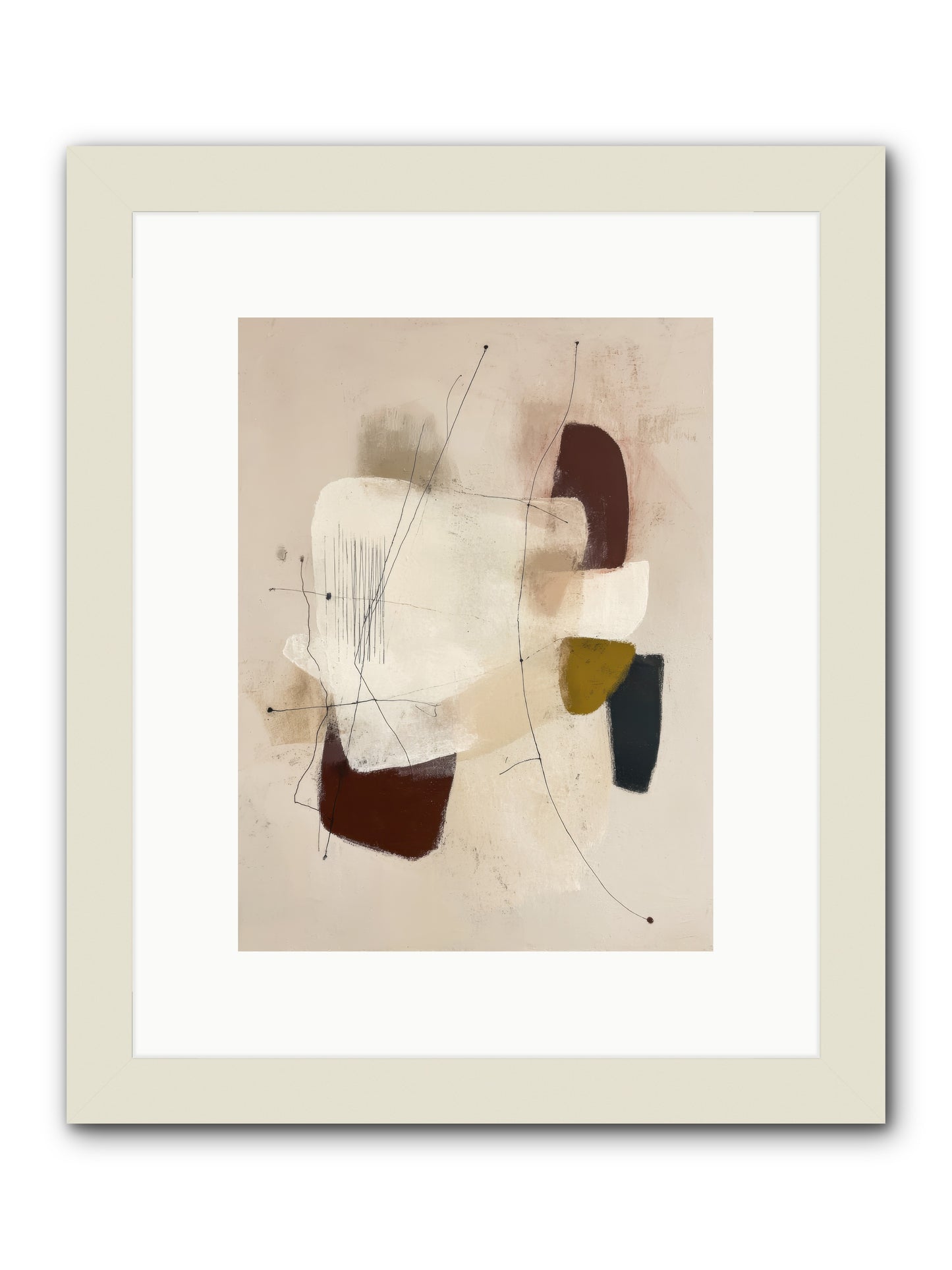 Suspended -- Framed Print - White 9x12