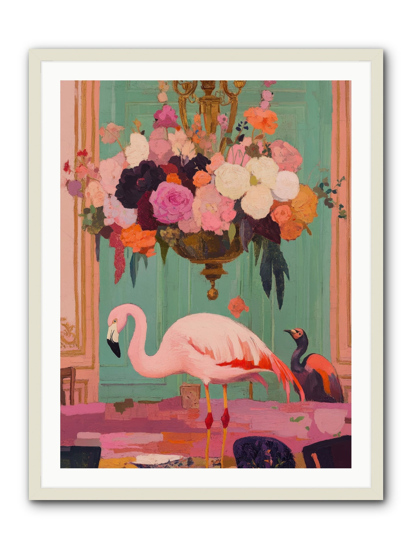 Suspended Wonder -- Framed Print - White 30x40