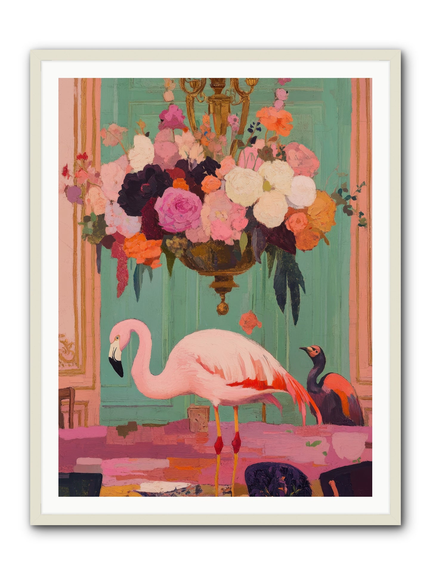 Suspended Wonder -- Framed Print - White 36x48