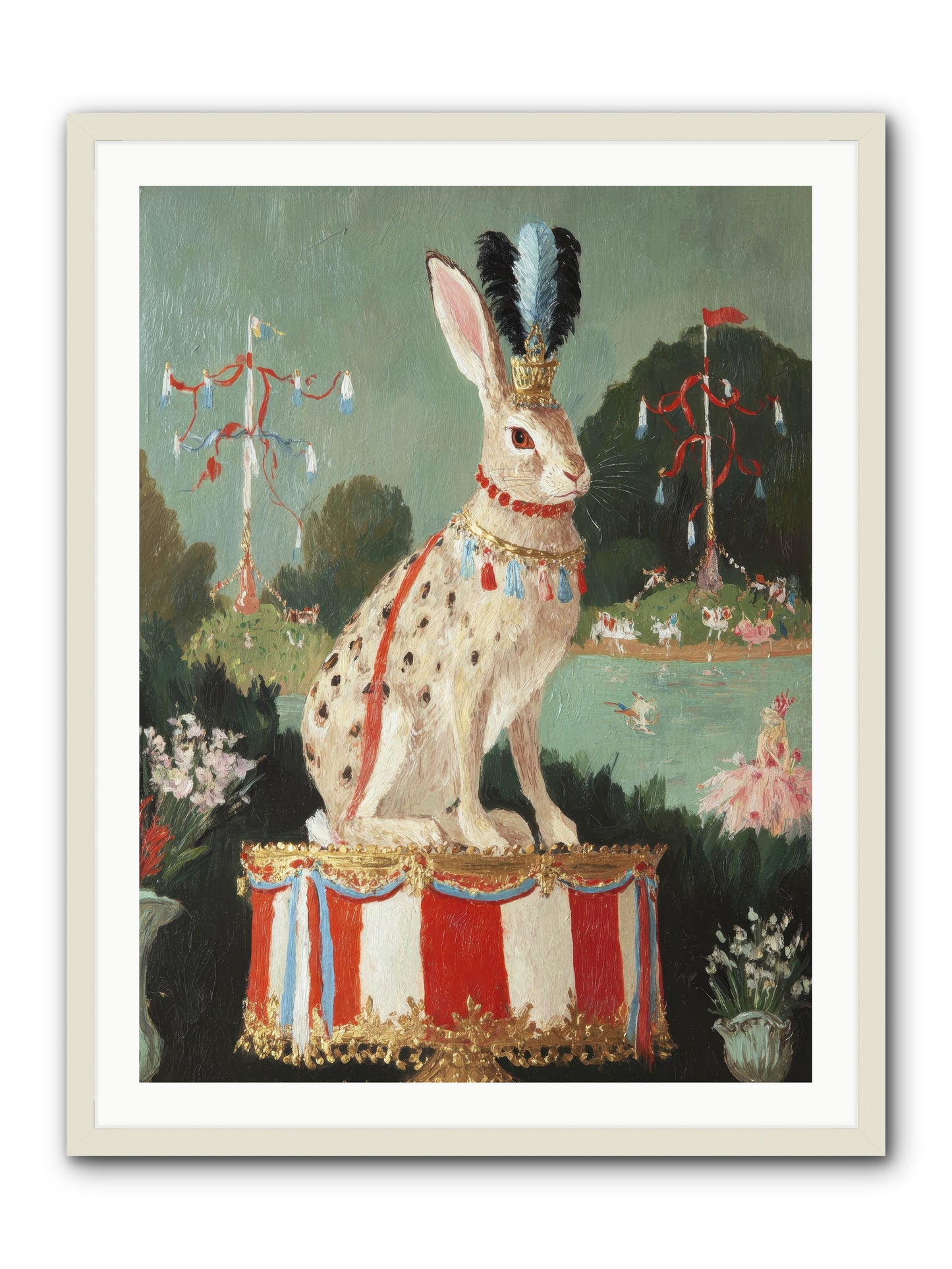 Suspended in Starlight No.3 -- Framed Print - White 30x40