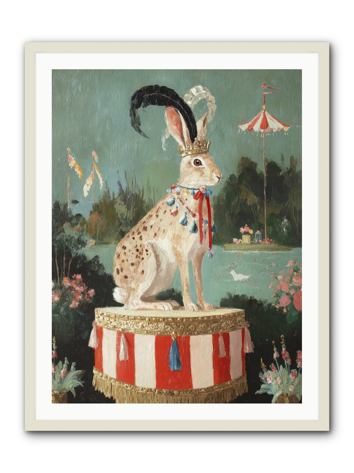 Suspended in Starlight No.4 -- Framed Print - White 30x40
