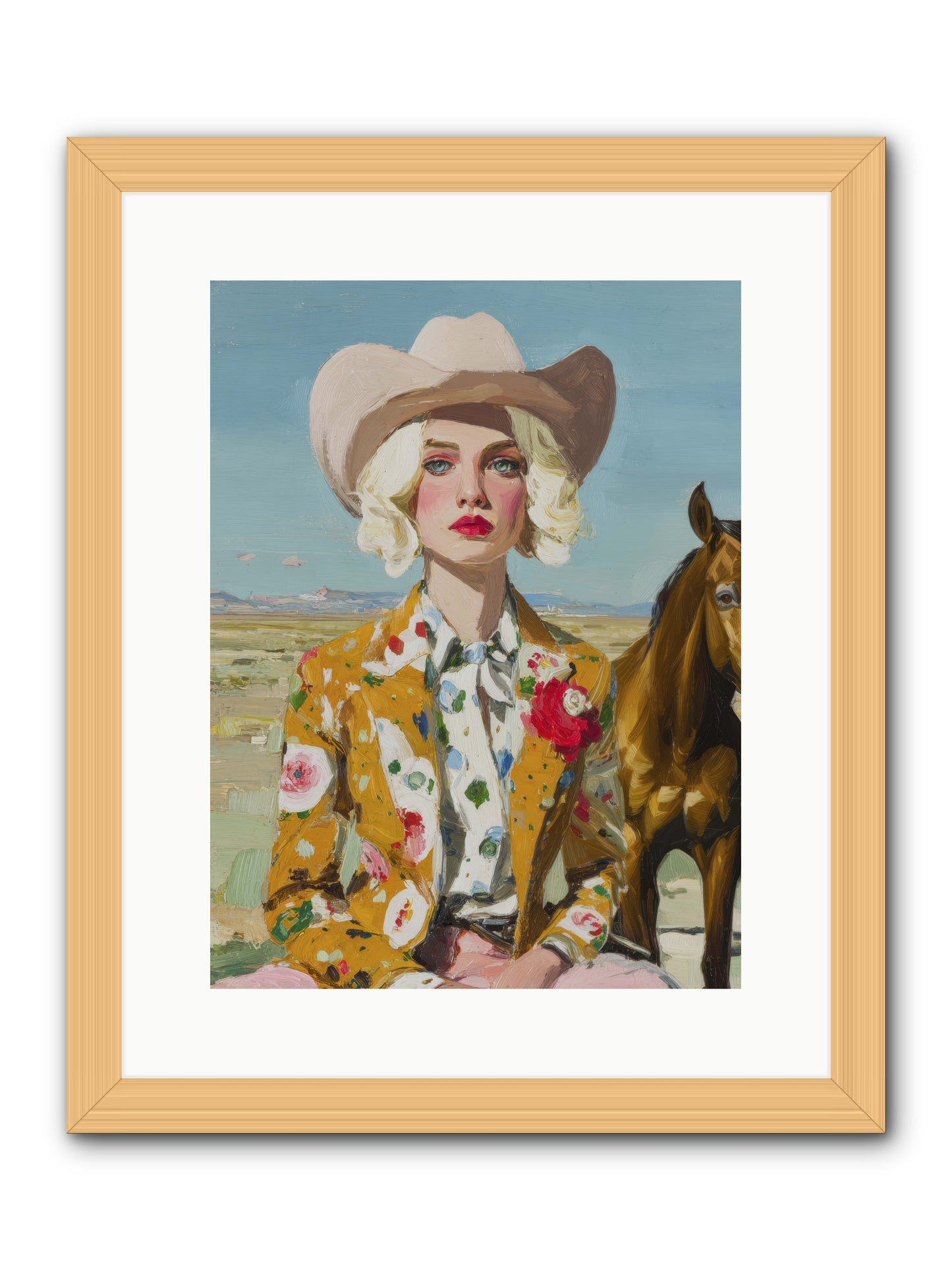 Suspended in the Almost -- Framed Print - Natural 12x16