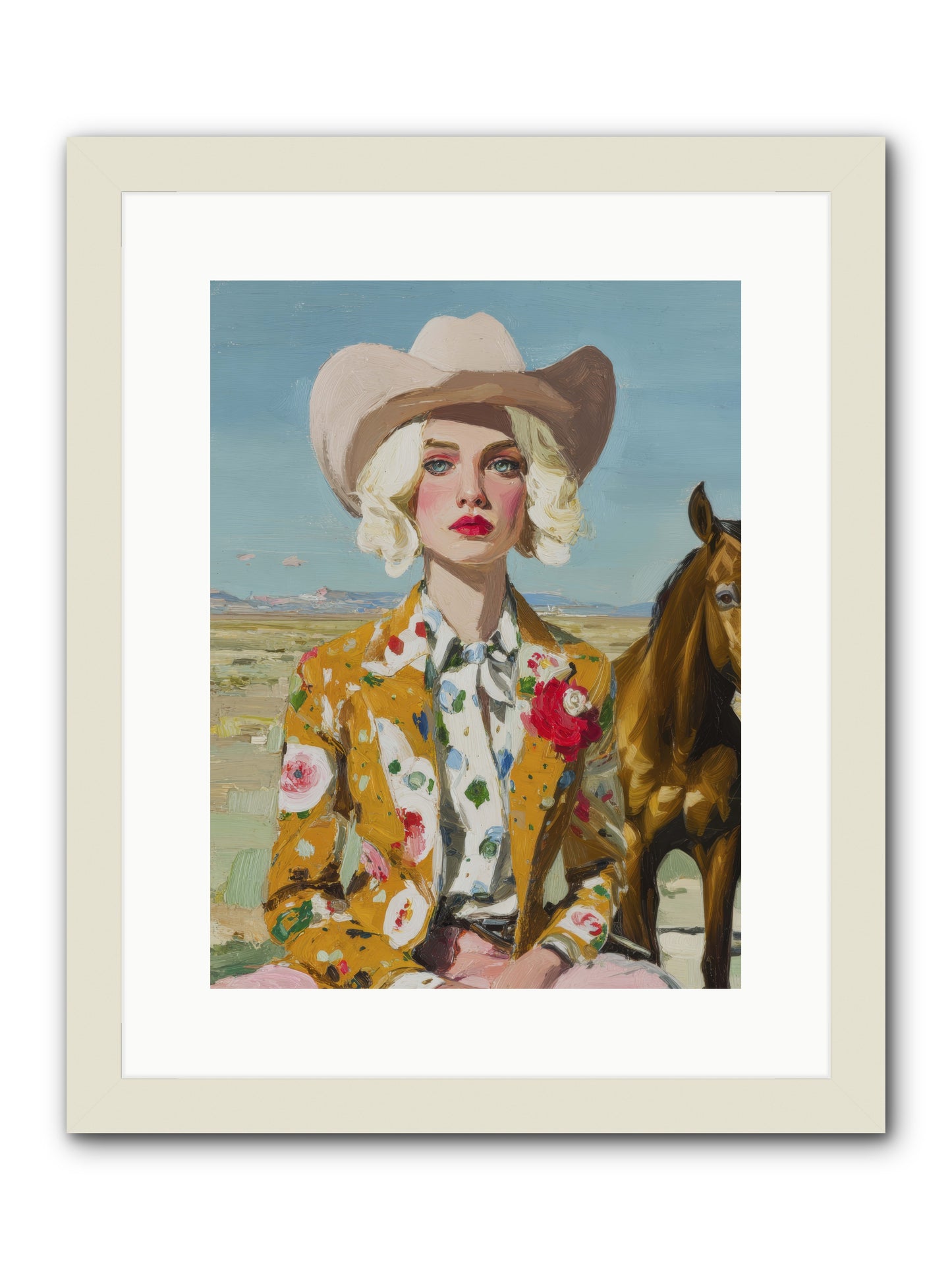 Suspended in the Almost -- Framed Print - White 12x16