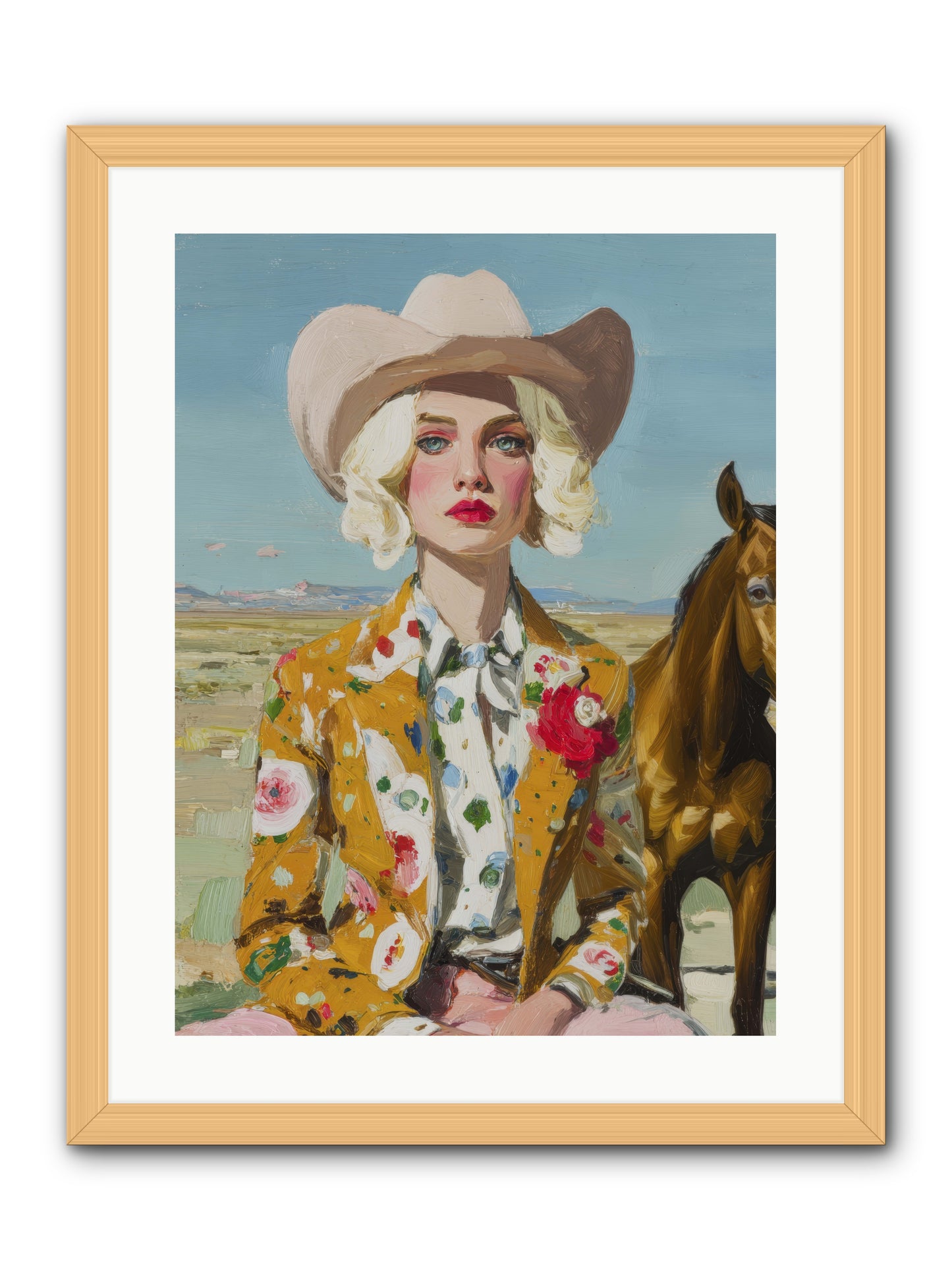 Suspended in the Almost -- Framed Print - Natural 18x24